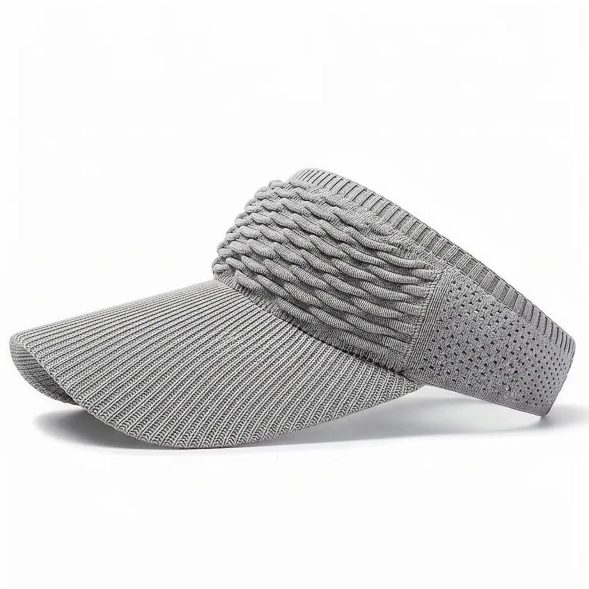 Anna-Kaci Women's Knit Visor Hat Breathable Stretch Sun Cap Lightweight Athletic