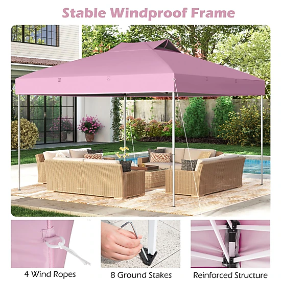 Glintex 10 x 10-Foot Center-Lock Canopy with Vent and Compact Carrying ...