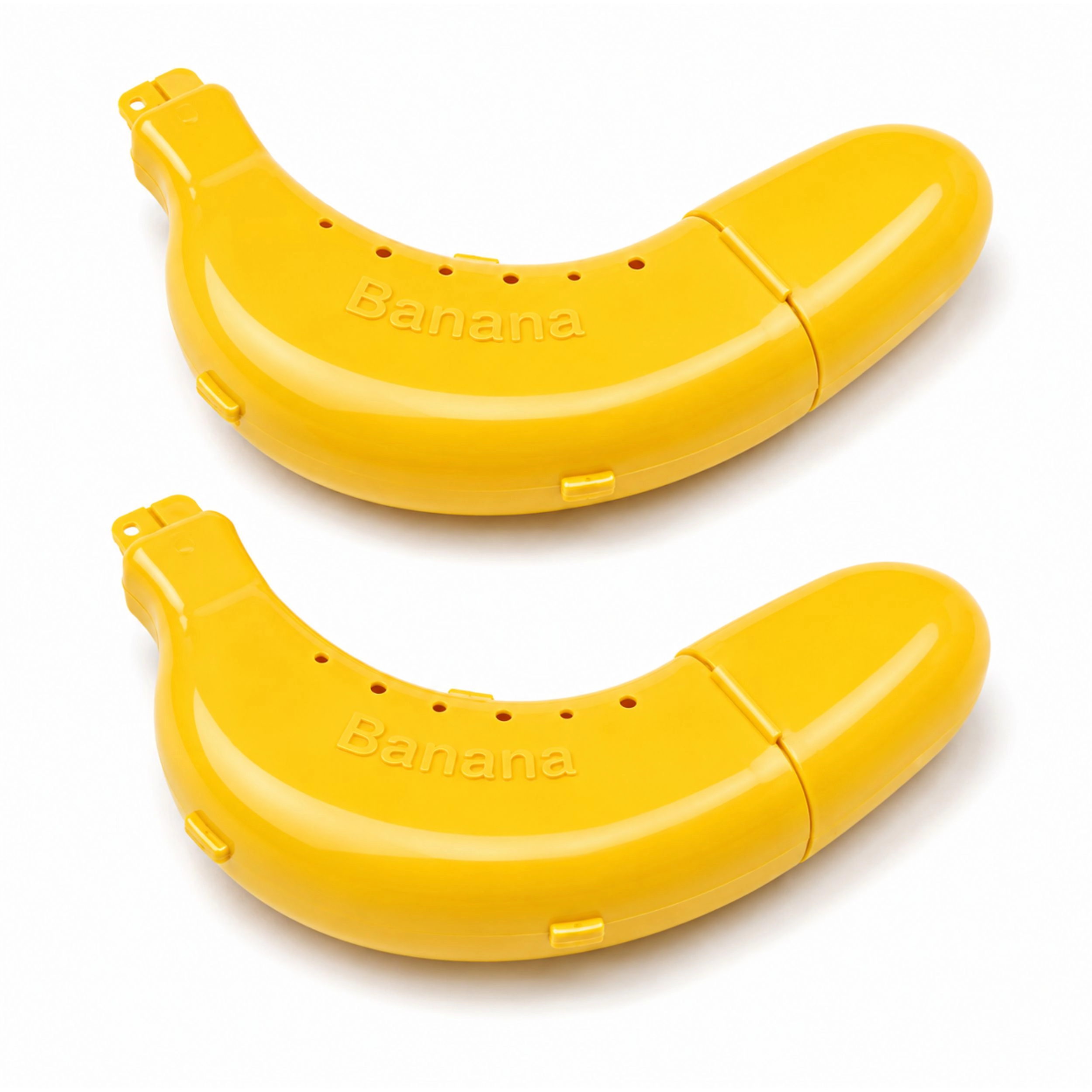 Home Collection Pack of 2 BPA-Free Banana Keeper Case Travel Banana Holder Protector