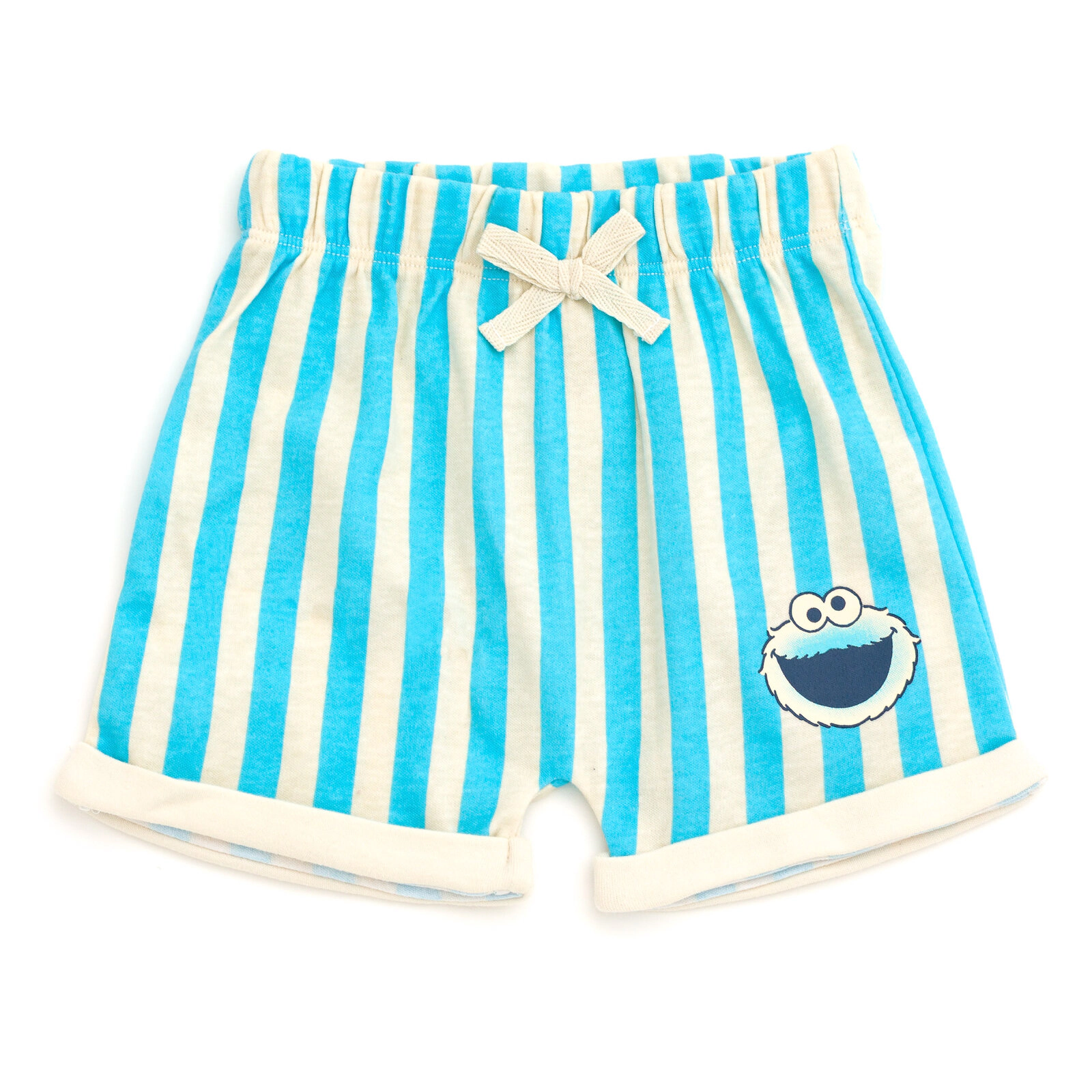 Sesame Street Cookie Monster Baby Short Sleeve Bodysuit and Bottoms Set with Hat