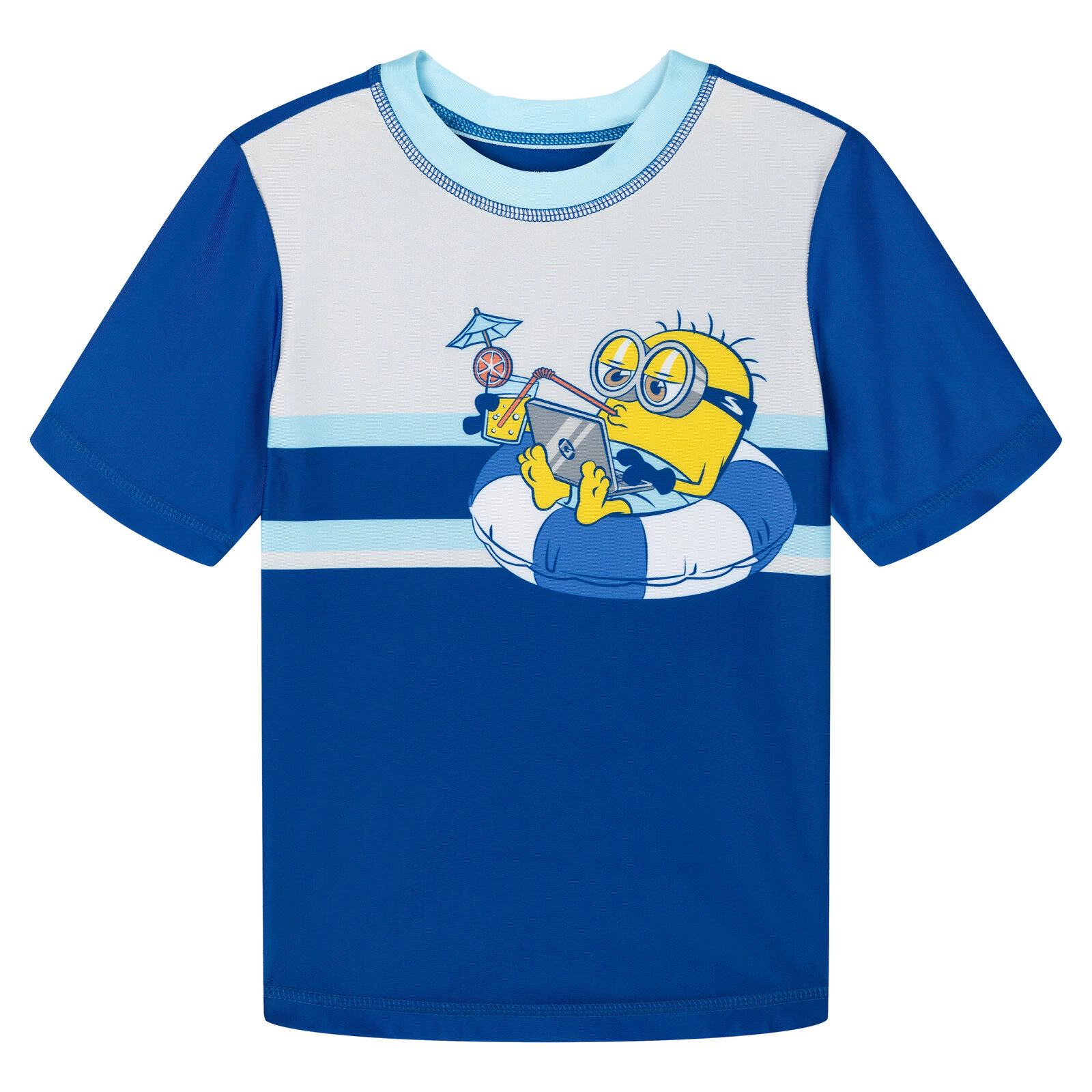 Minions Boys' Swimwear 2-Piece Rash Guard and Swim Trunks Set