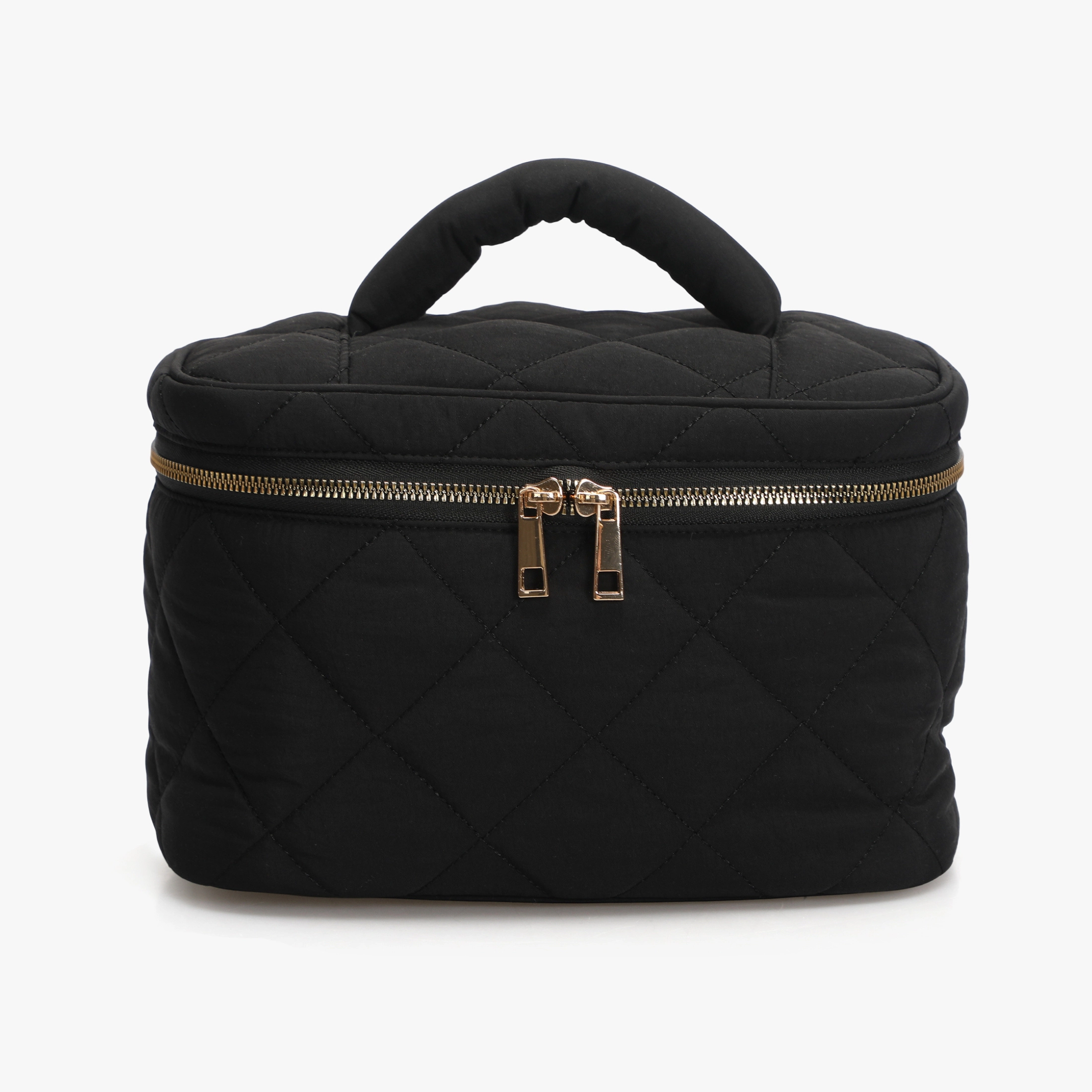 Hynes Eagle Women's Quilted Top Handle Makeup Bag