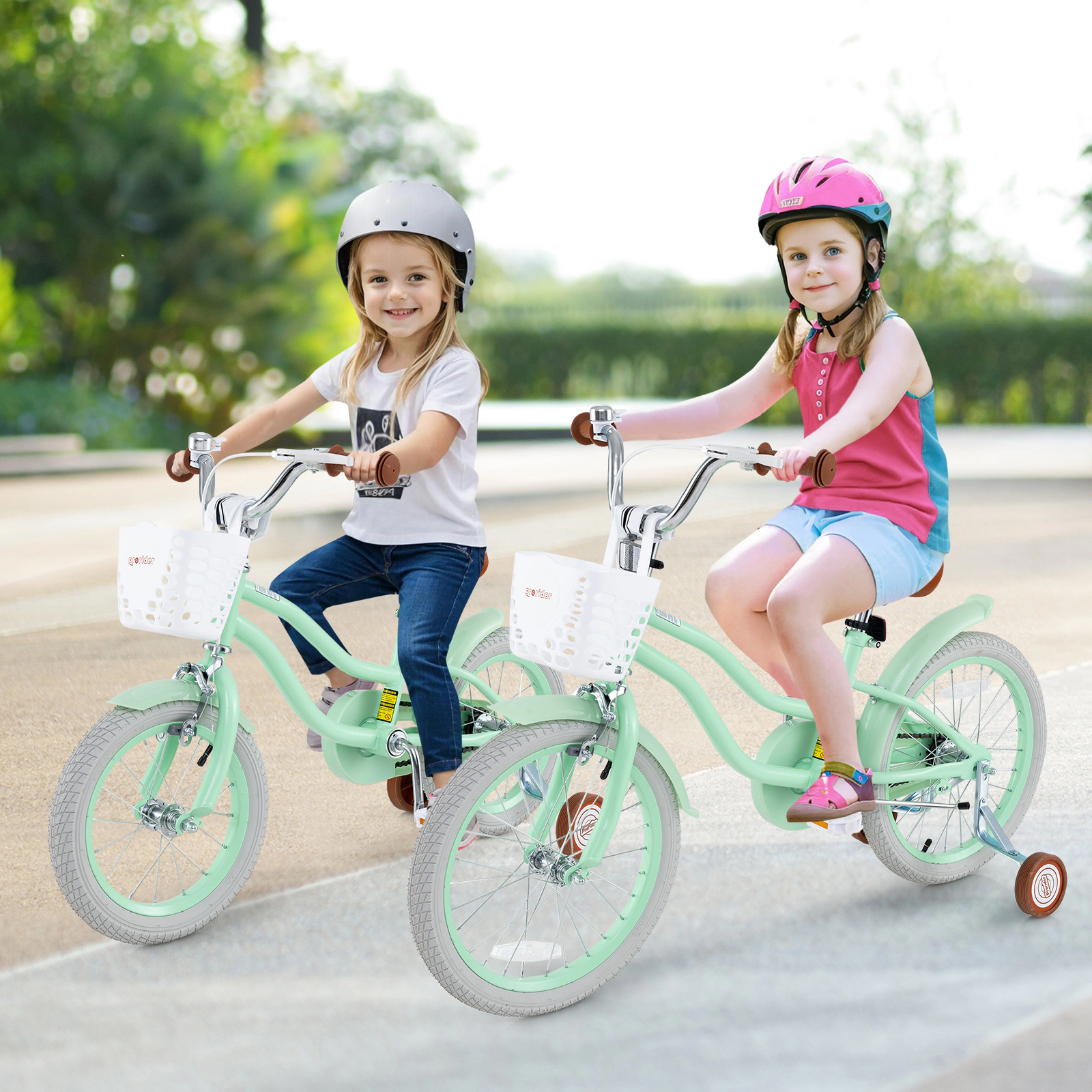 LJG 14 Inch Kids Bike with Adjustable Seat and Bell for Kids 3-8 Years Olds-14 Inches