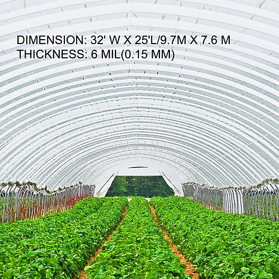 HONGGE Greenhouse Film Greenhouse Polyethylene Film Greenhouse Plastic Greenhouse Clear Plastic Film UV Resistant
