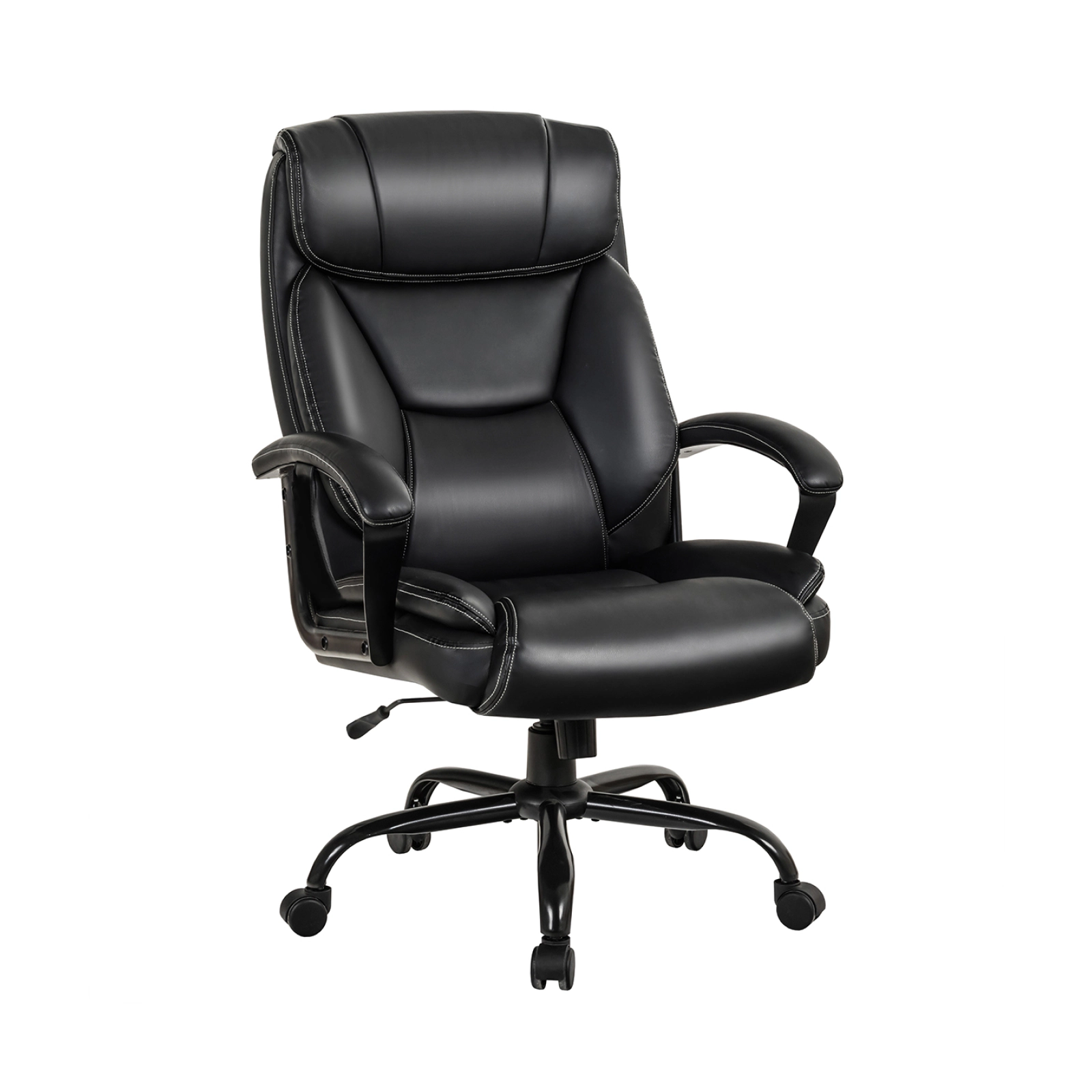 SUGIFT Massage Executive Office Chair with 6 Vibrating Points 500-lb Capacity Black