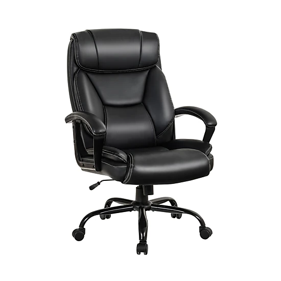 SUGIFT Massage Executive Office Chair with 6 Vibrating Points 500-lb Capacity Black