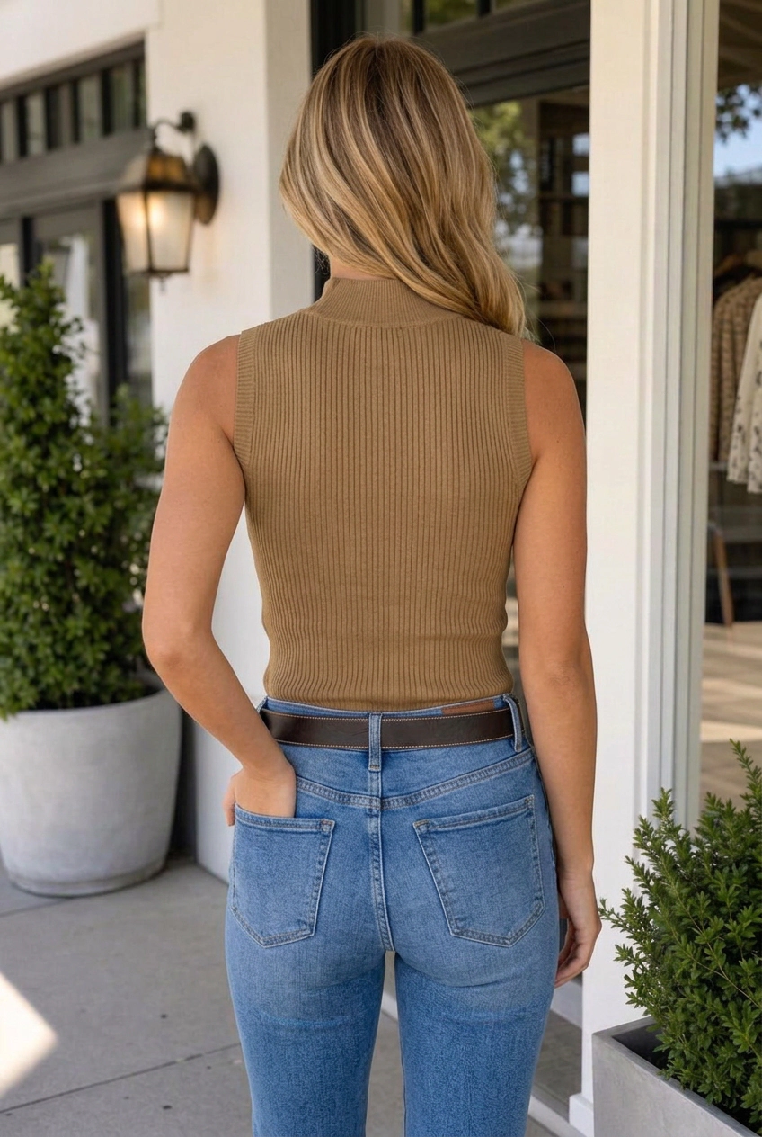 Threaded Pear Claire Waist Slim Fit Sweater