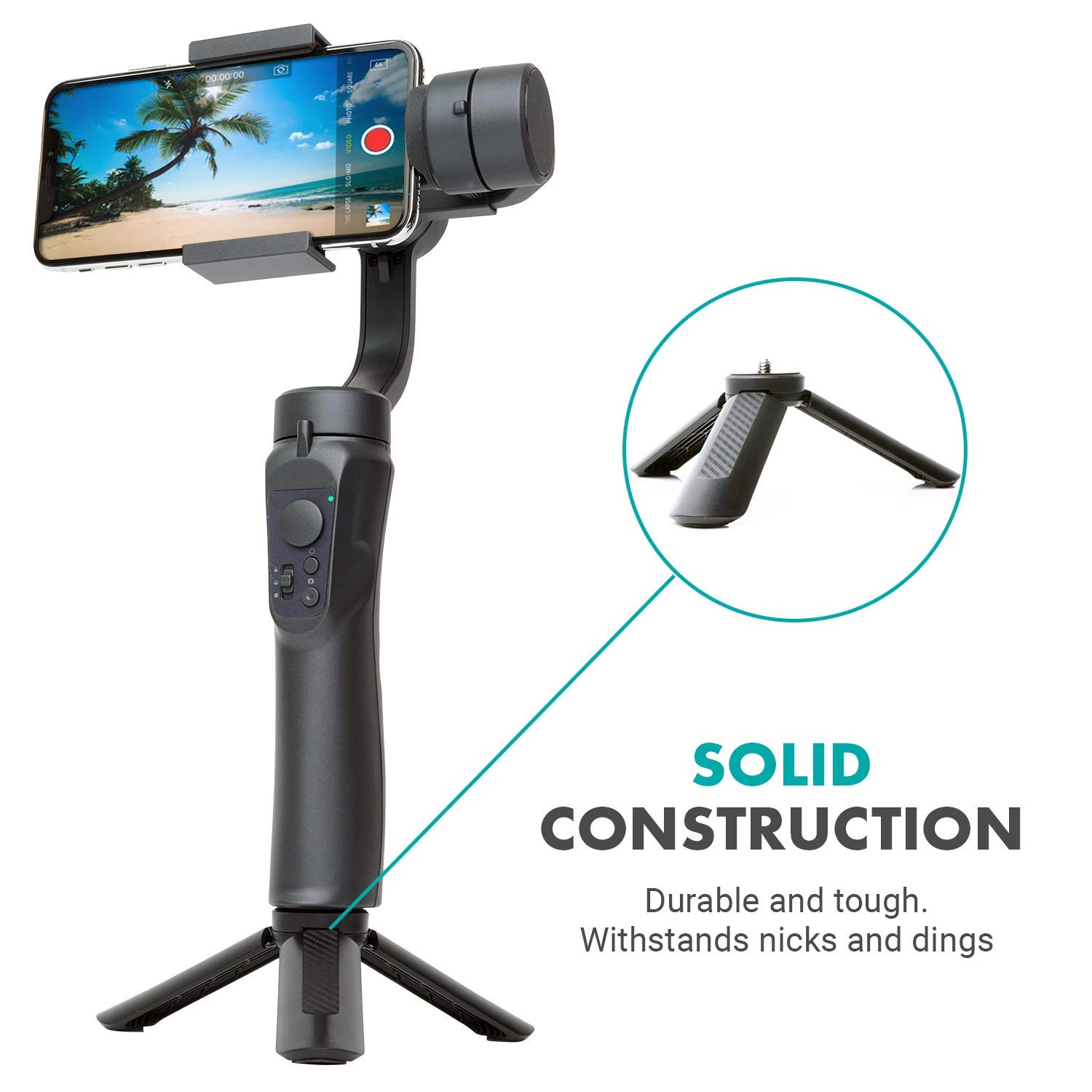 Movo TR-1 Compact Mini Tabletop Tripod/Hand Grip