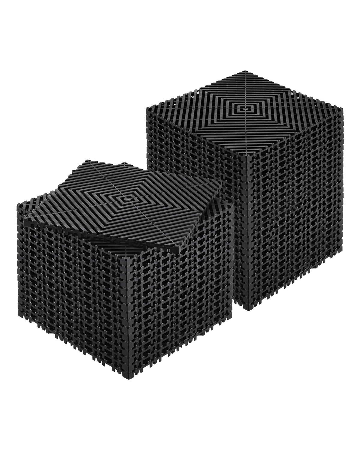 HONGGE Interlocking Drainage Mat Modular Interlocking Cushion Splicing Drainage Mats Non-Slip PP Drainage Floor Tile