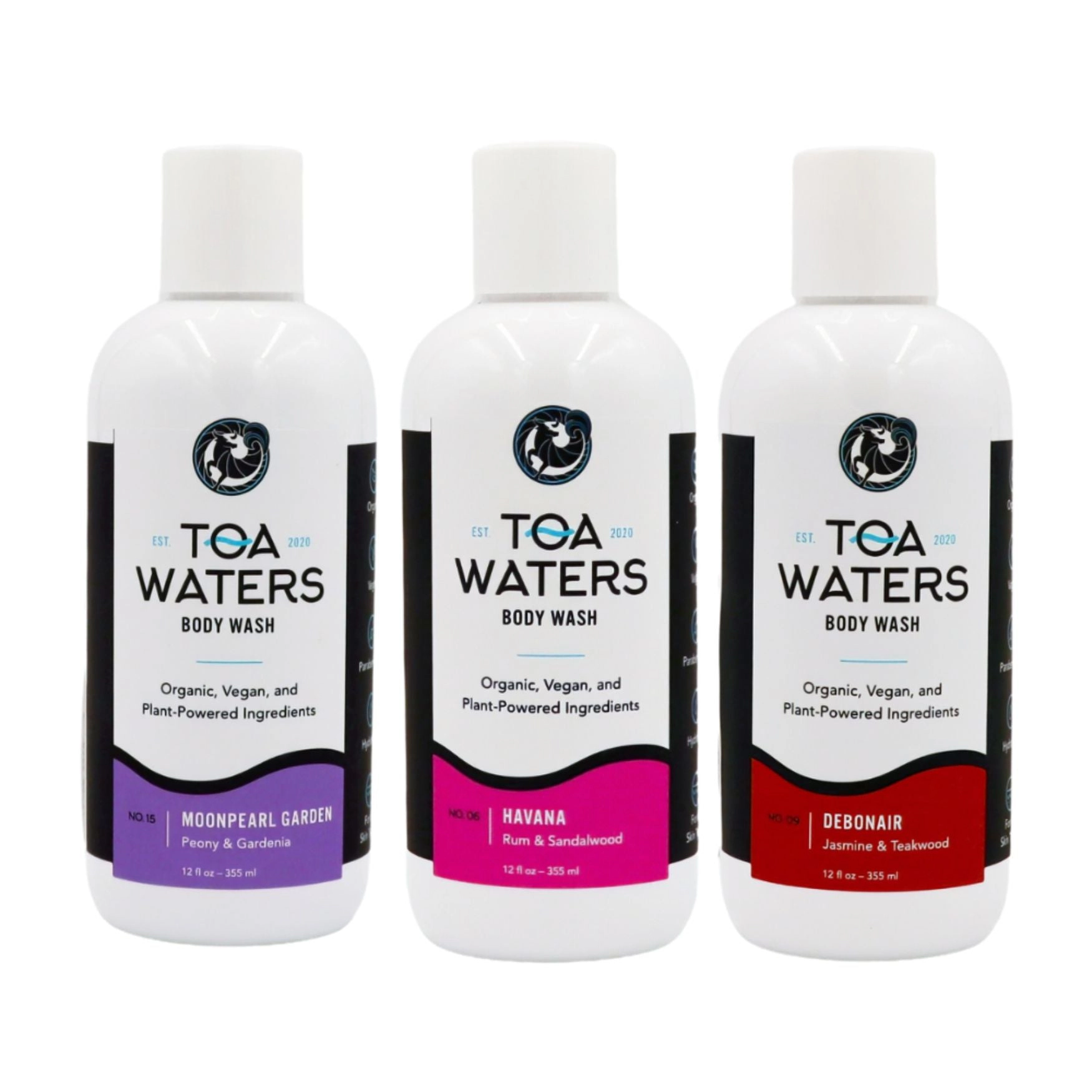 TOA Waters Unisex Body Wash Series - Flourish Fragrance - 3 Pack