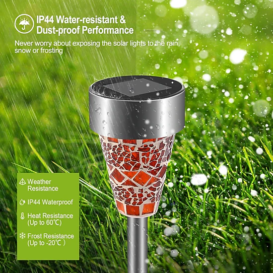 GBruno Solar 6-Pack Pathway Lights