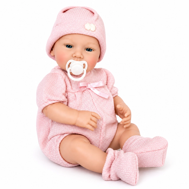 Ann Lauren Dolls® Lil’ Snugglers® All-Vinyl Baby Girl Doll- Anatomically Correct Girl