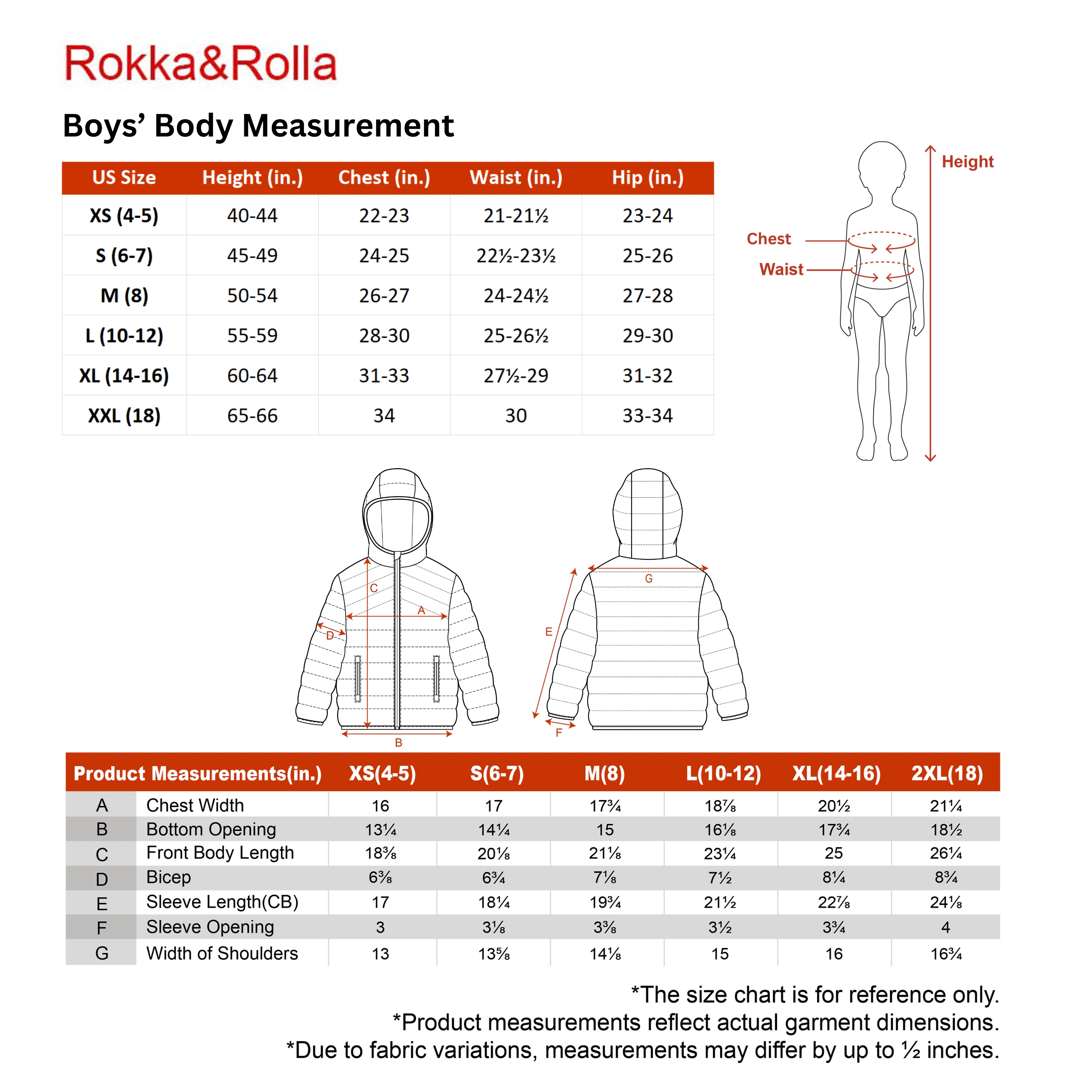 Rokka&Rolla Little & Big Kid Boys Reversible Puffer Jacket