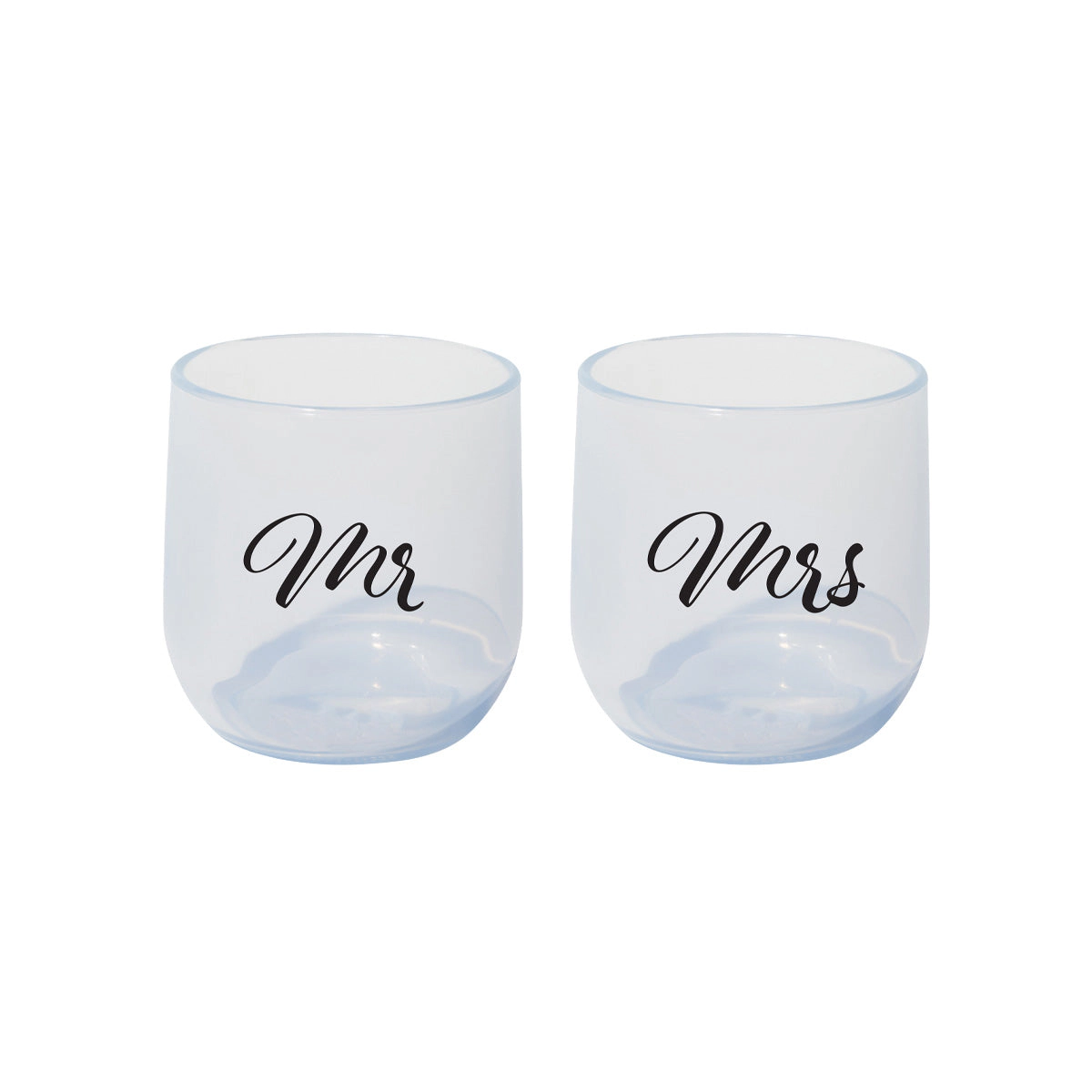 Silipint Silicone 12 oz Mr & Mrs Wine Set