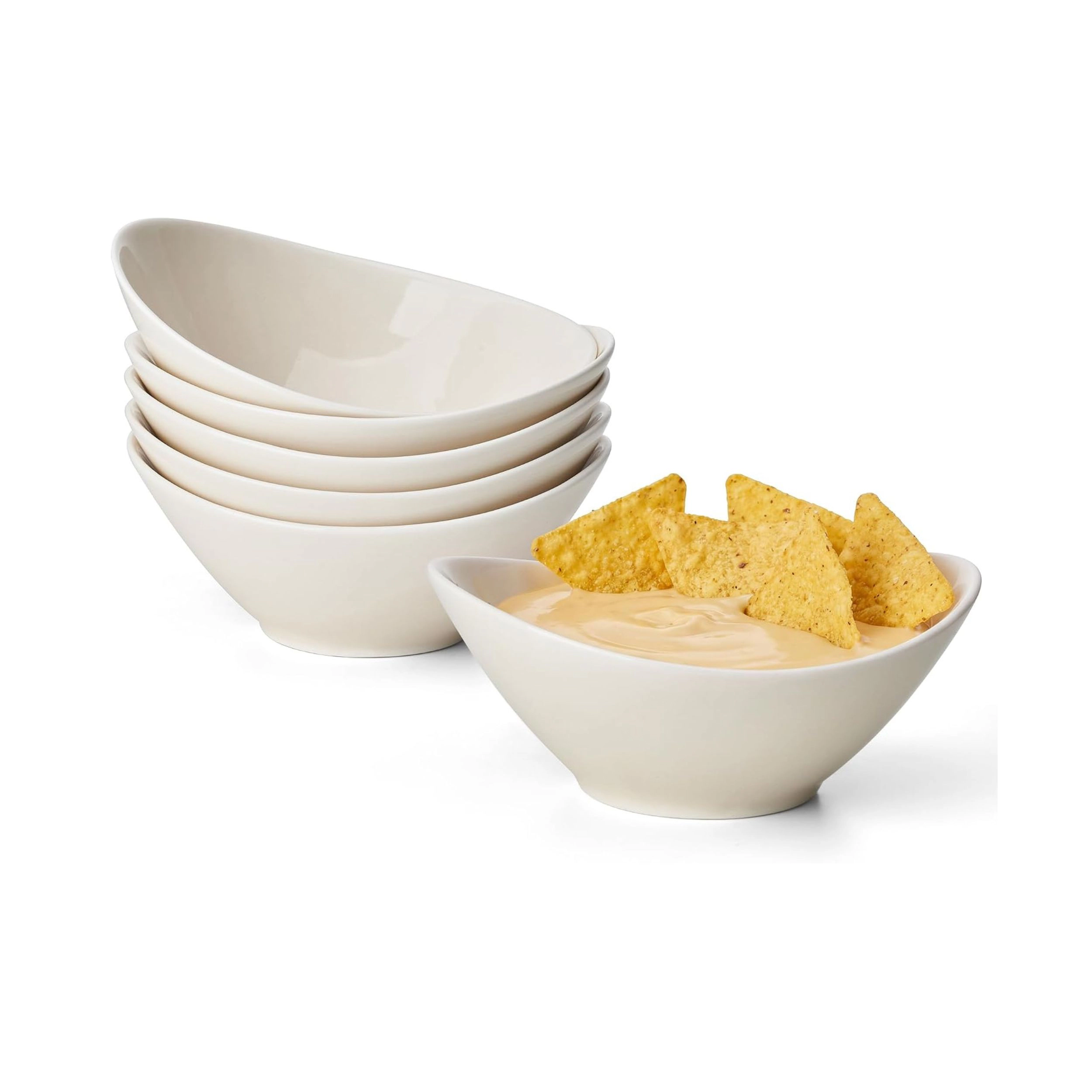 Stock Preferred 6 oz Porcelain Small Serving Bowls for Dessert and Dipping 5 Inch