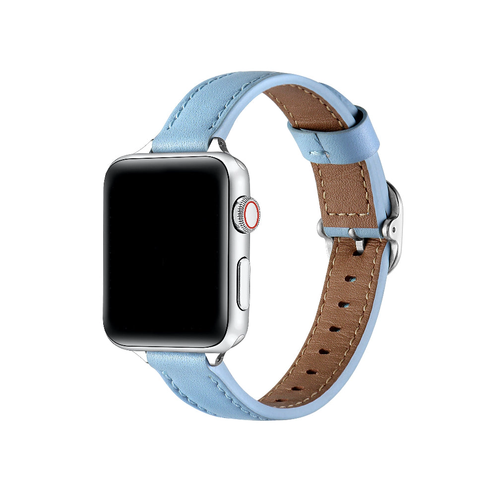 Posh Tech Womens Carmen Skinny Leather Band for Apple Watch