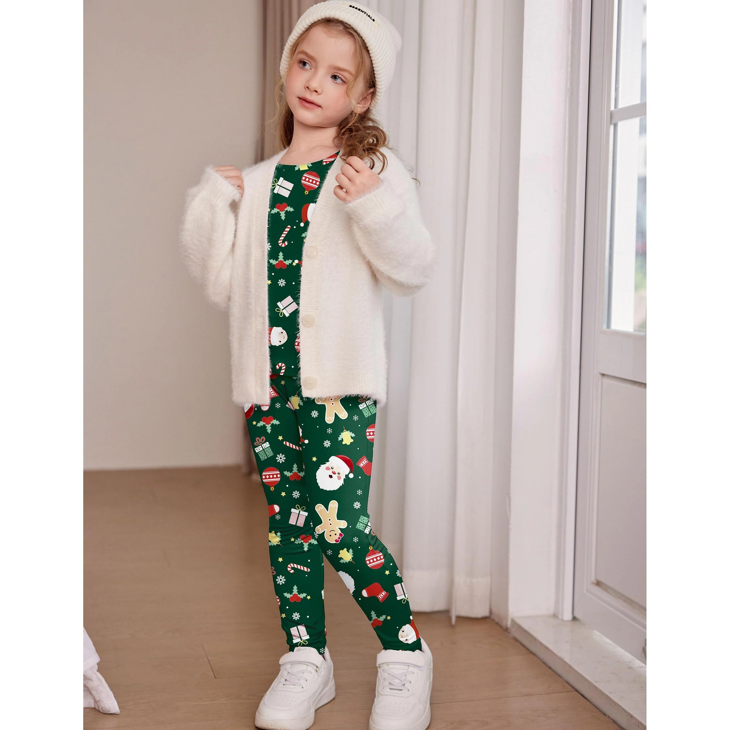 Arshiner Girl's Thermal Long Johns Base Layer Top and Bottom Set
