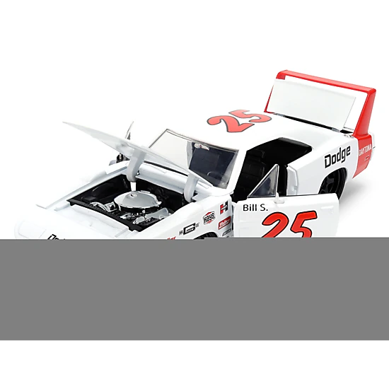 Jada 1969 Dodge Charger Daytona #25 White With Red Stripes "Bigtime Muscle" Series 1/24 Diecast Model Car By Jada