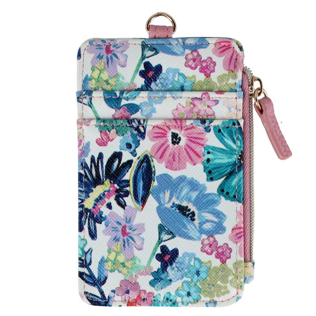 Julia Buxton Women's Vegan Leather Everywhere Lanyard ID Wallet