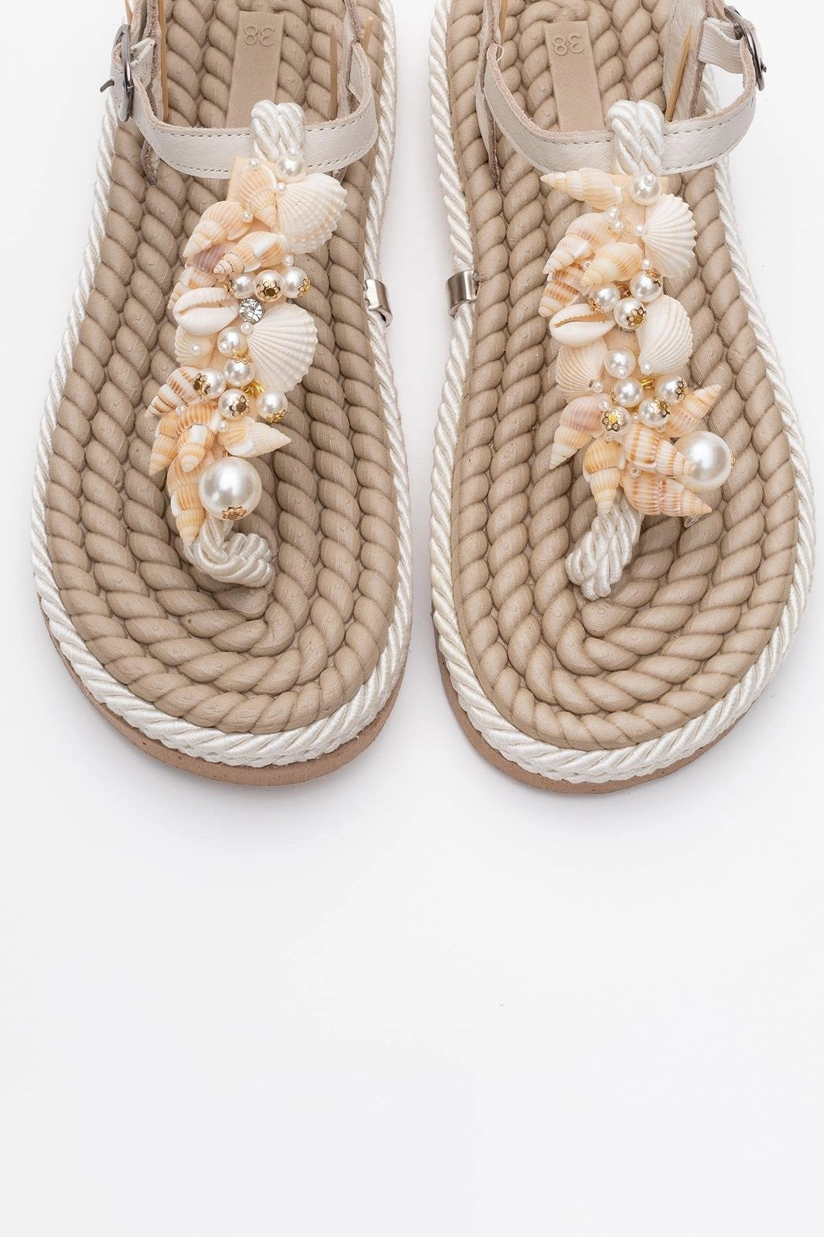 Forever & Always Womens Lely Leather Thong Sandals