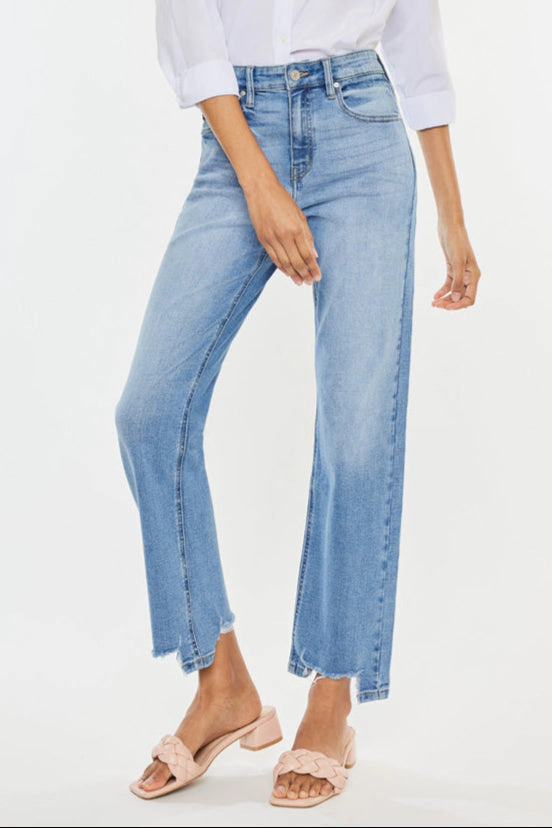 KanCan Women's Essentials High Rise Straight Jeans Breanne