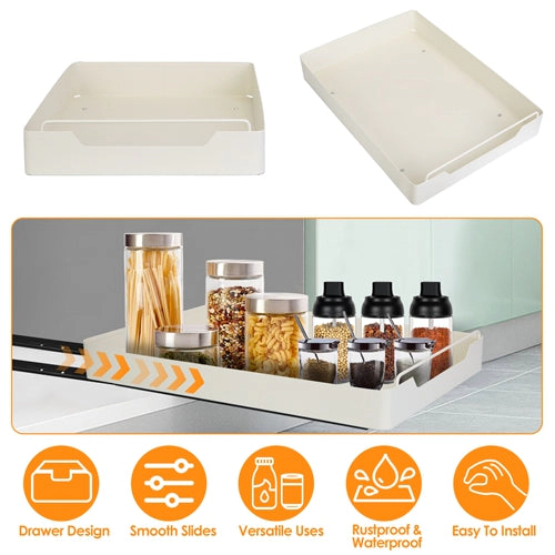 GBruno Carbon Steel Pull-Out Cabinet Organizer Drawer