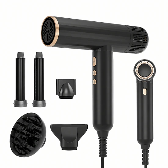 NICEBAY 1600W High-Speed Ionic Hair Dryer, Brushless Motor 110,000 RPM, Low Noise, Lightweight for Travel & Home