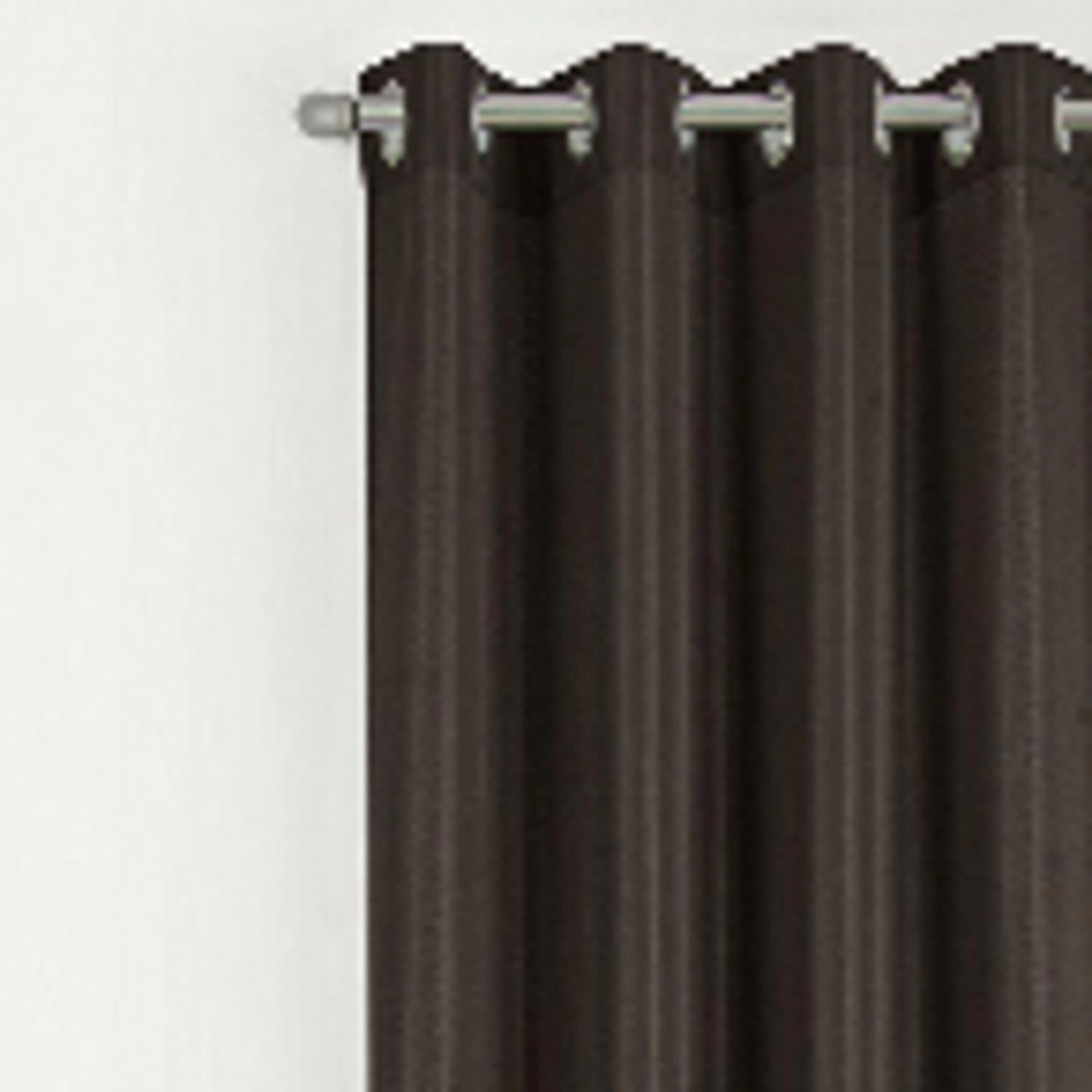 RT Designer Collection Gibson Luxurious Decorative Grommet Curtain Panel 54" x 90" Chocolate