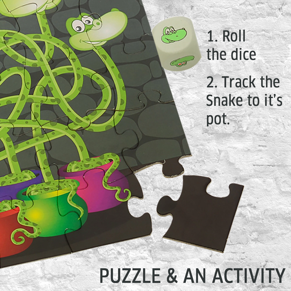Chalk & Chuckles Moody Snakes Game & Puzzle -40 pieces