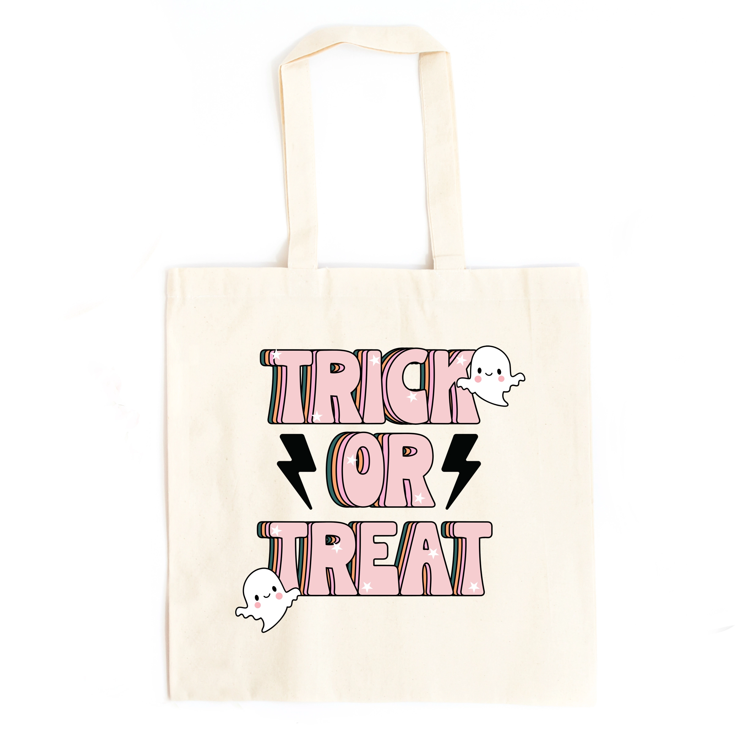 Simply Sage Market - Canvas Tote - Trick Or Treat Lightning Bolt