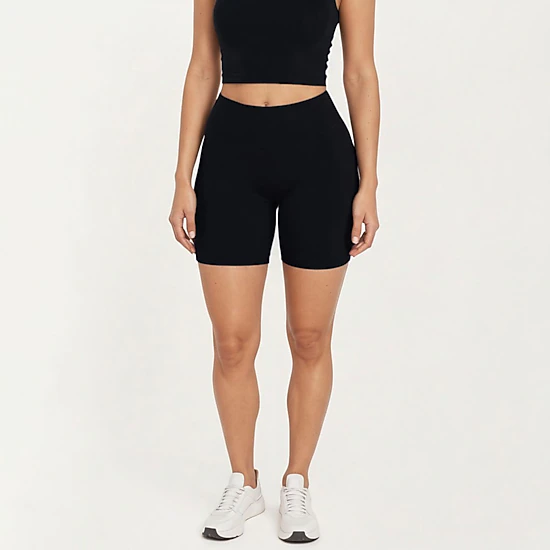 Anna-Kaci Women's Plus Size High-Waist Bike Shorts with Smooth Stretch Fabric Supportive Fit and Mid Length Design