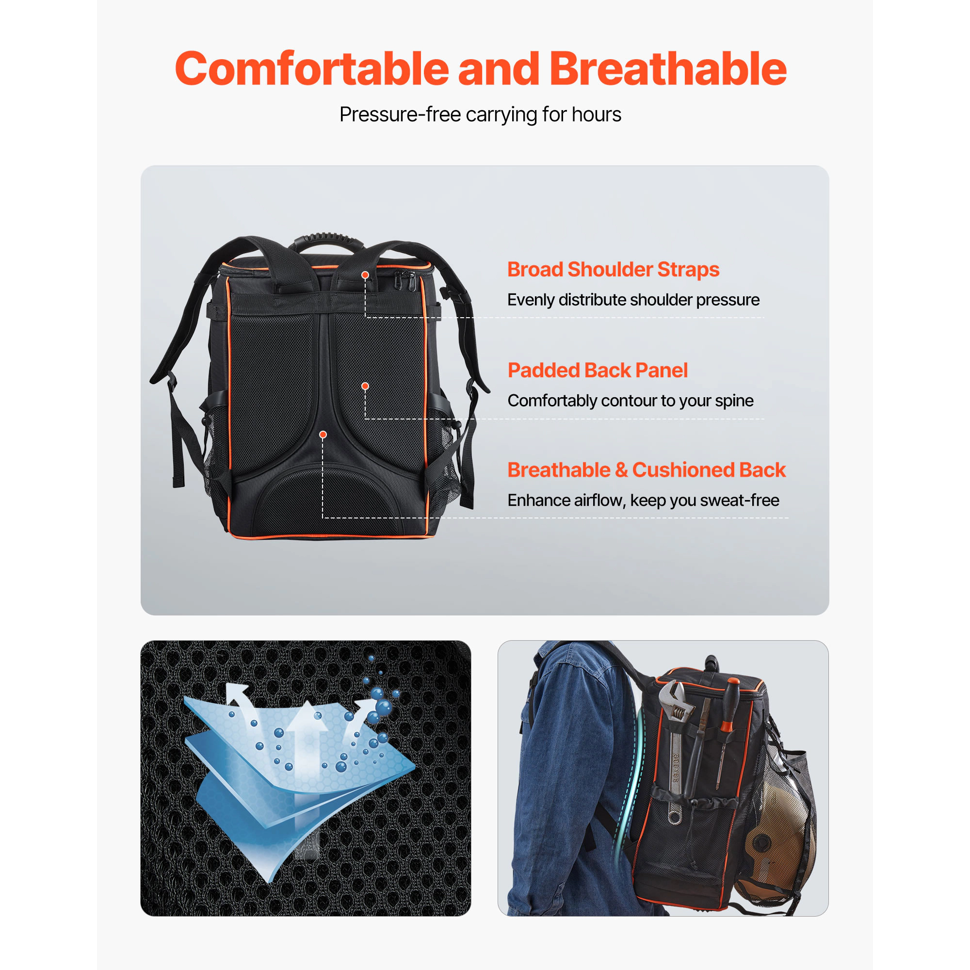 HONGGE Welding Backpack, Welder Backpack, Polyester Extreme Gear Pack for Tools and Helmet