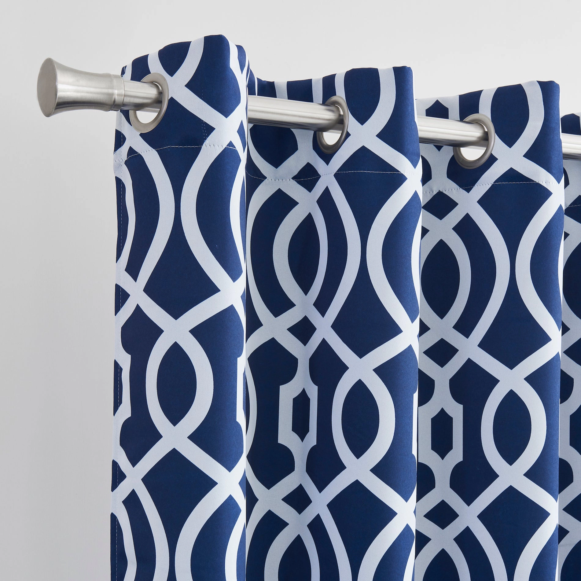 Dainty Home Trellis Grommet Top Energy Saving 100% Blackout Single Curtain Panel - 54" x 84"