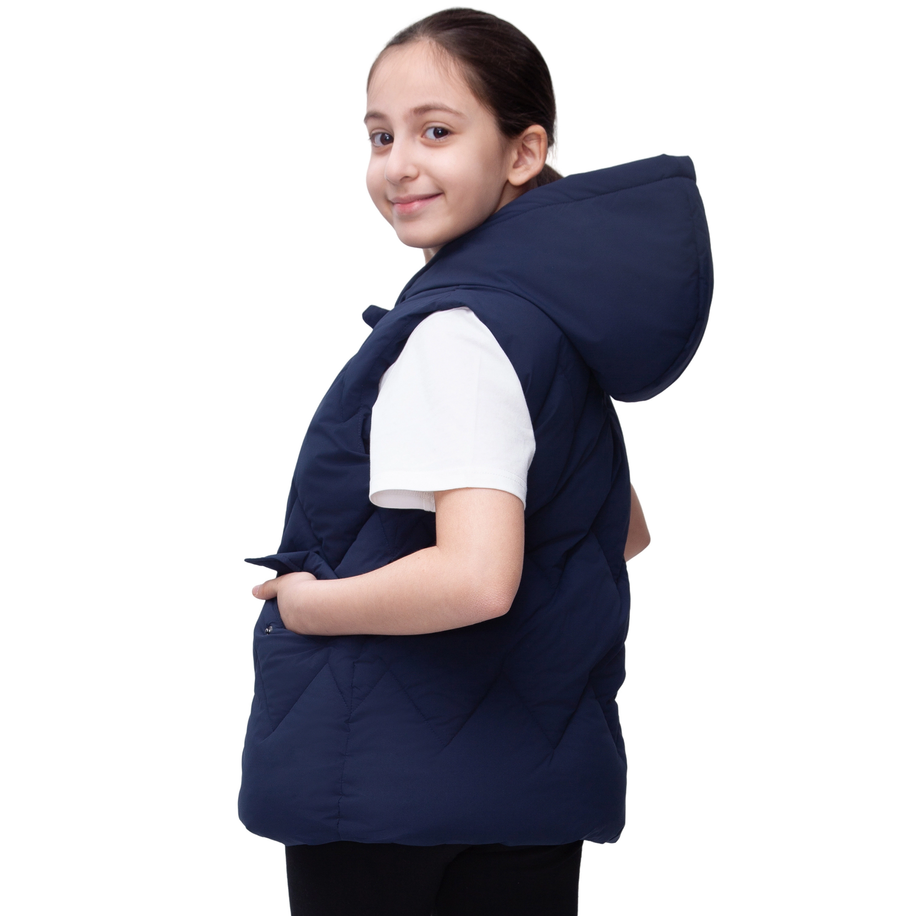 Rokka&Rolla Little & Big Kid Girls Hooded Puffer Vest