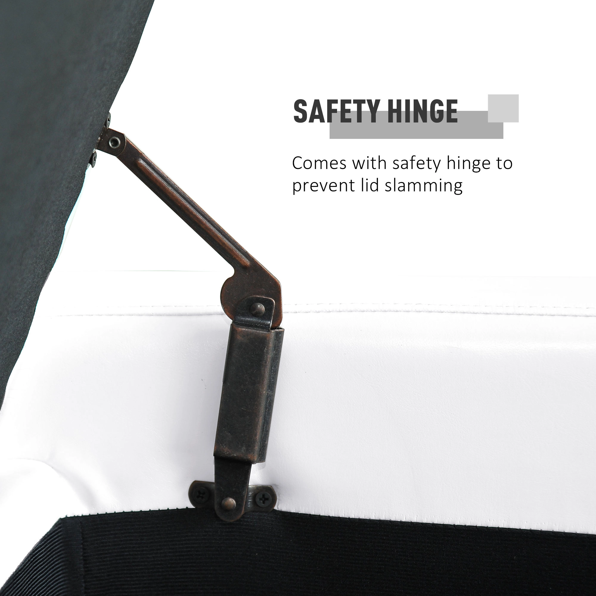 Hivvago 50.5" Tufted Storage Ottoman Rectangular Bench For Home