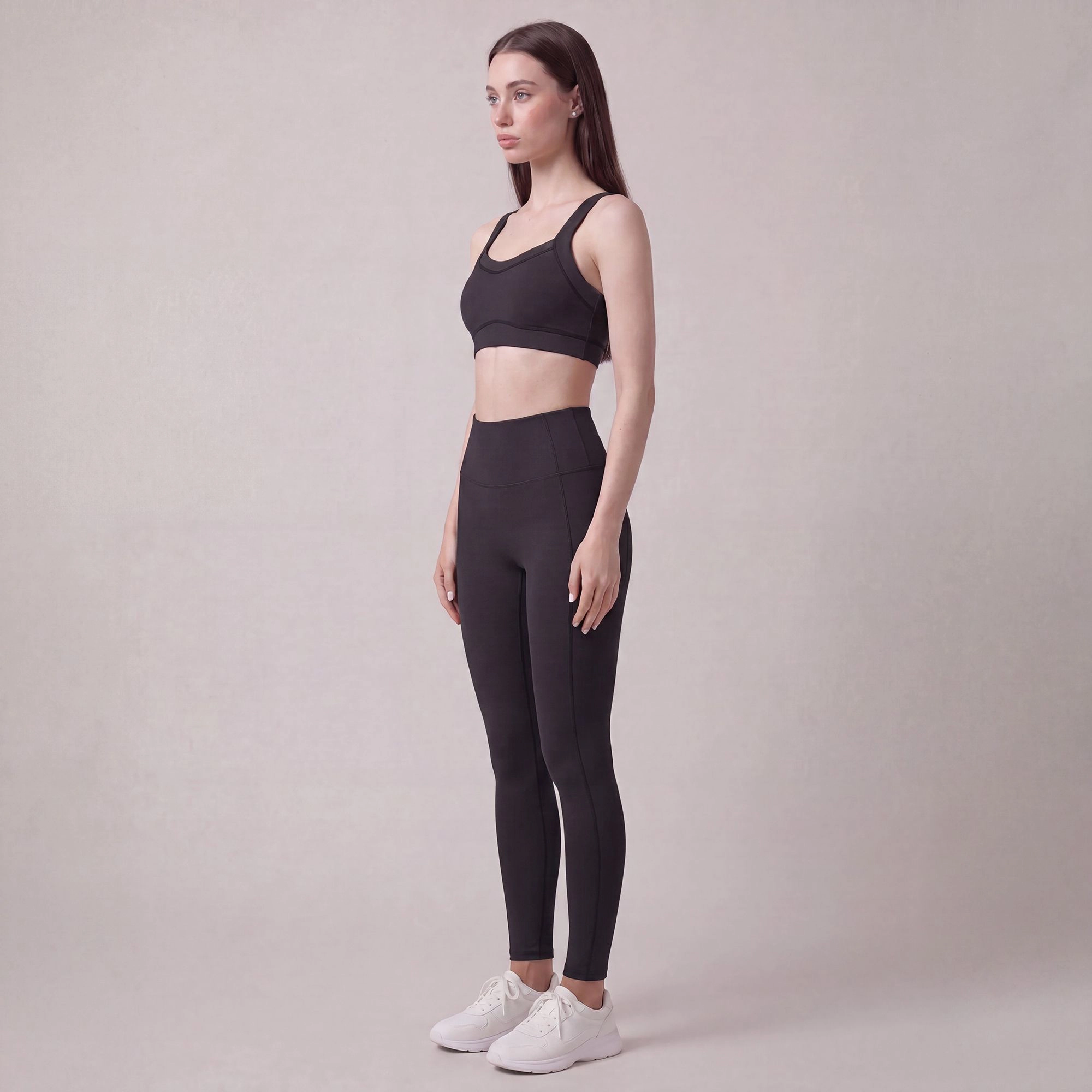 Anna-Kaci Women's High-Waist Full-Length Active Leggings with Contour Seams for Workout and Everyday Wear