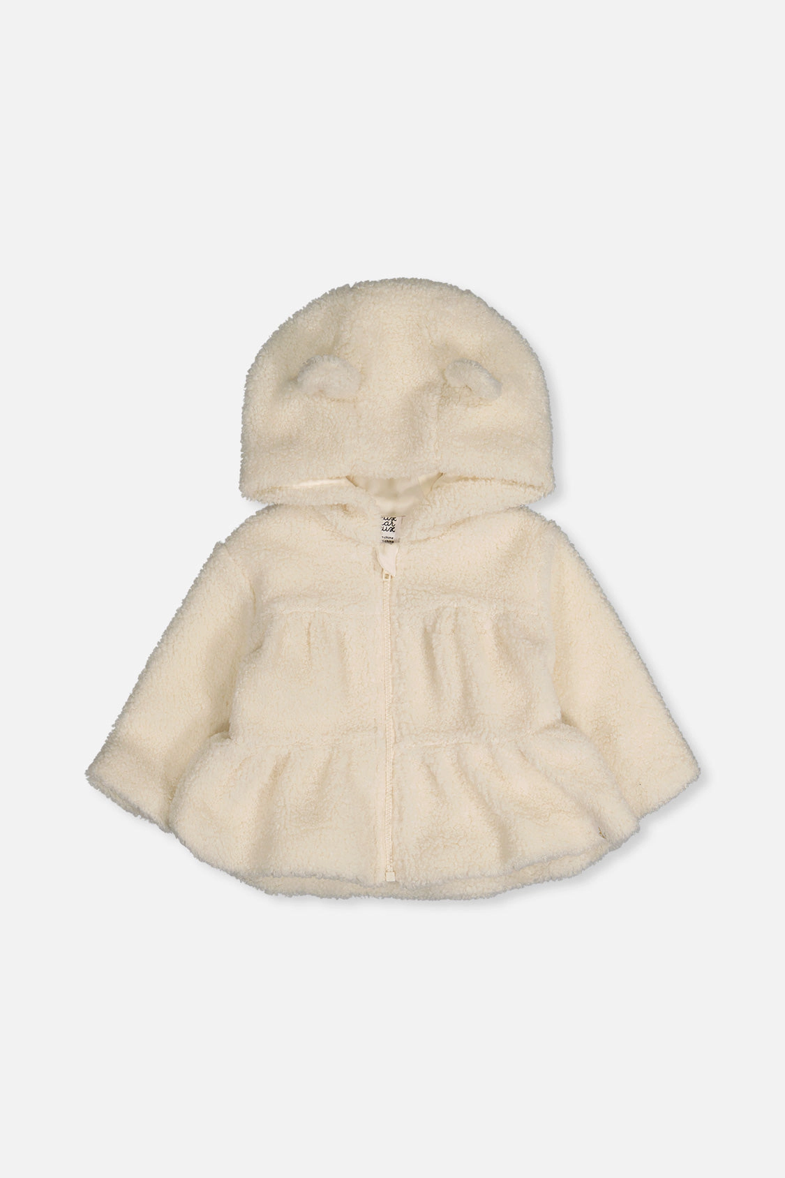 Deux par Girls Hooded Zip Sherpa Jacket