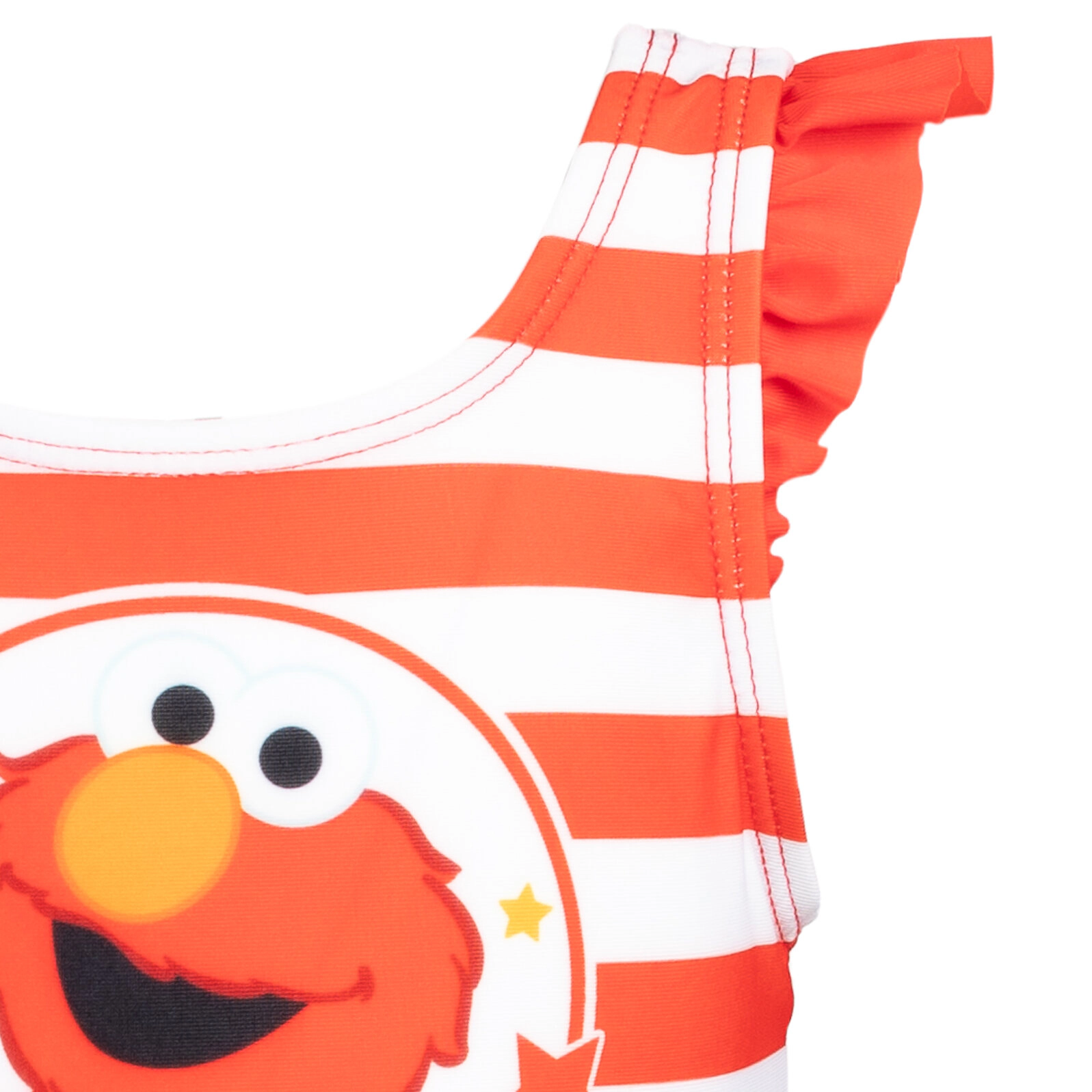 Sesame Street Elmo Girls' Sleeveless One-Piece Bathing Suit