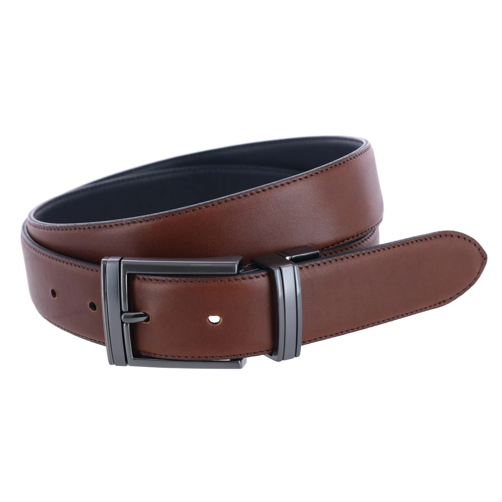 Trafalgar Men's Maverick 32mm Reversible Leather Dress Belt