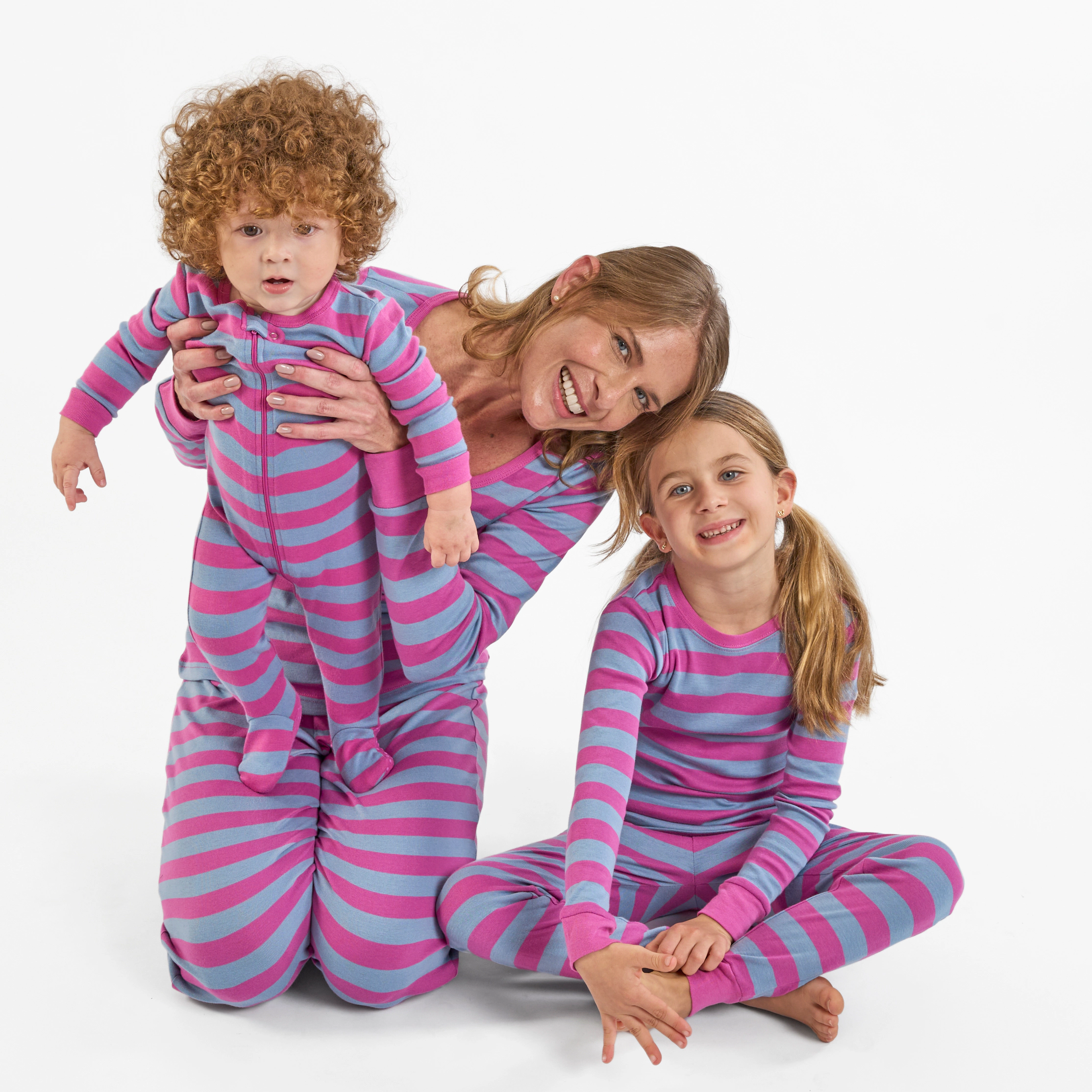Leveret Baby/Toddler/Kids 2-pc Cotton Snug Fit Purple Stripe Pajamas