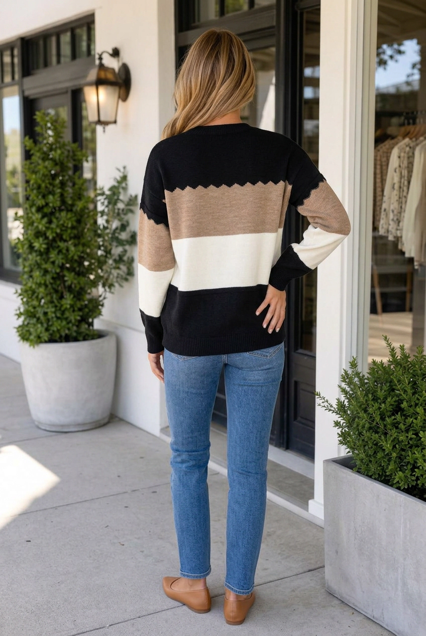 Threaded Pear Women's Camila Drop Shoulder Sweater
