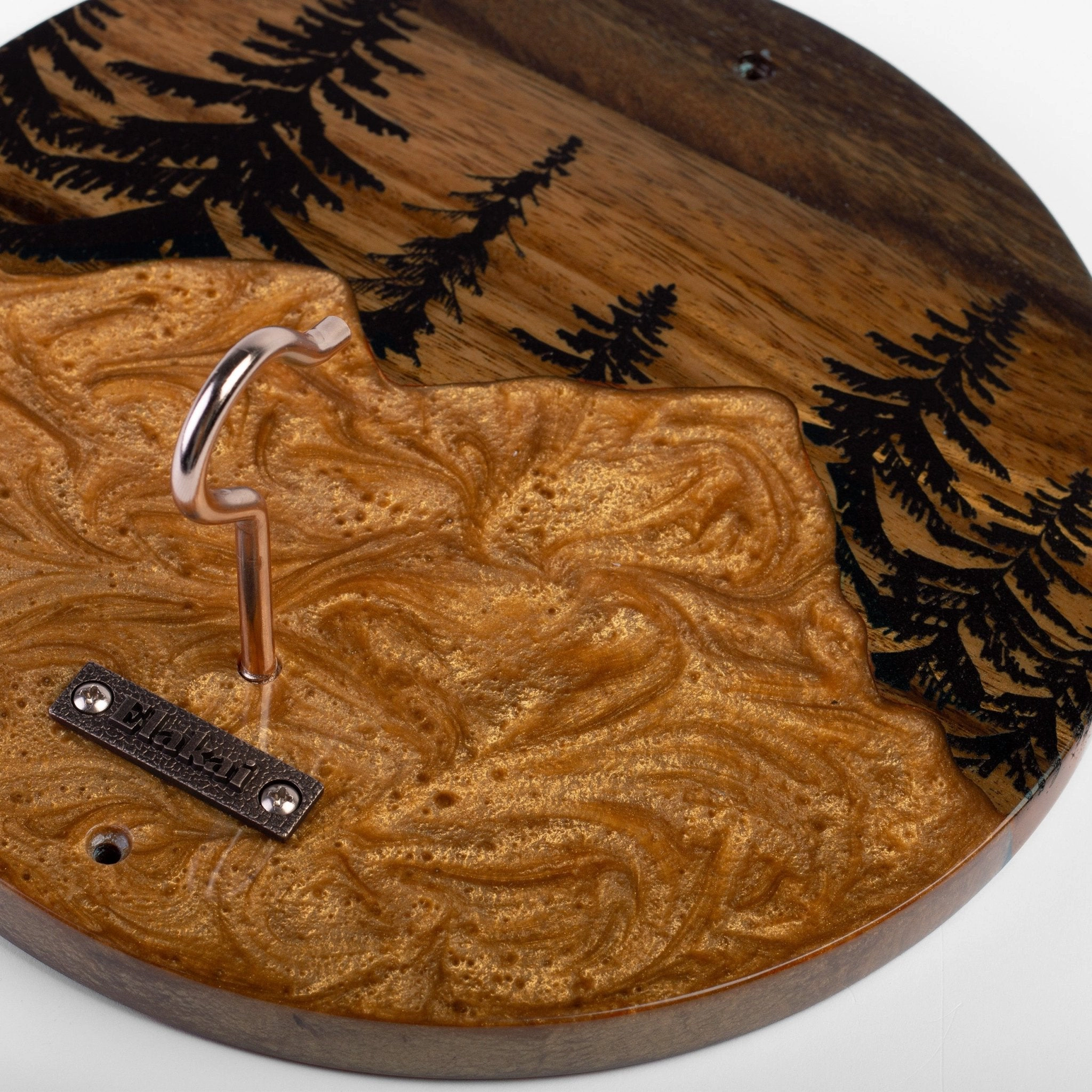 Elakai Mountain Acacia Wood Hook and Ring Toss Game