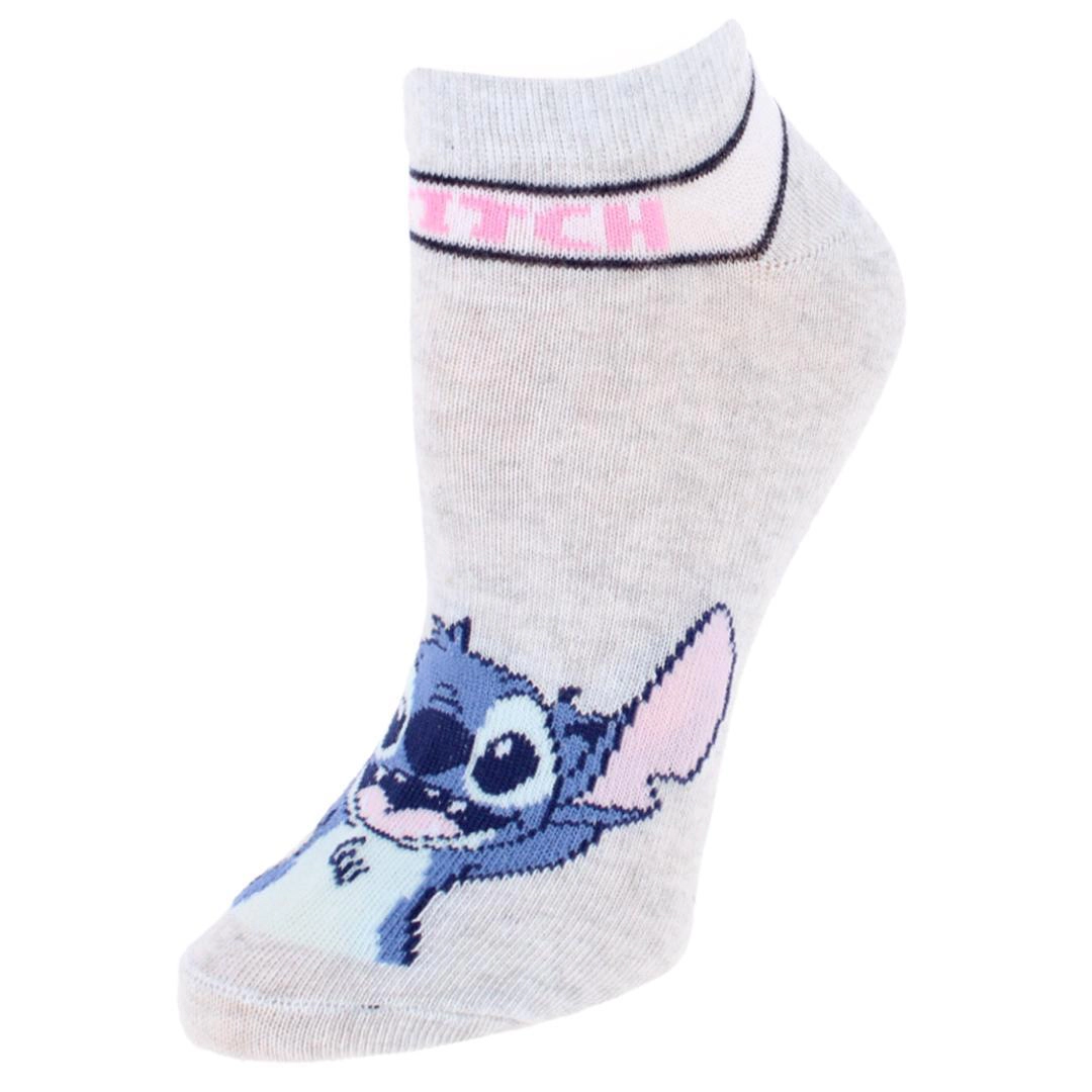 Textiel Trade Women's Disney Lilo & Stitch Sneaker Socks (3 Pair)