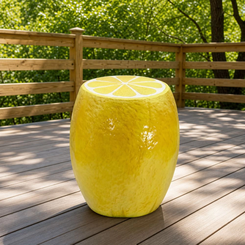 WOW PIONEER Round Resin Patio Stool