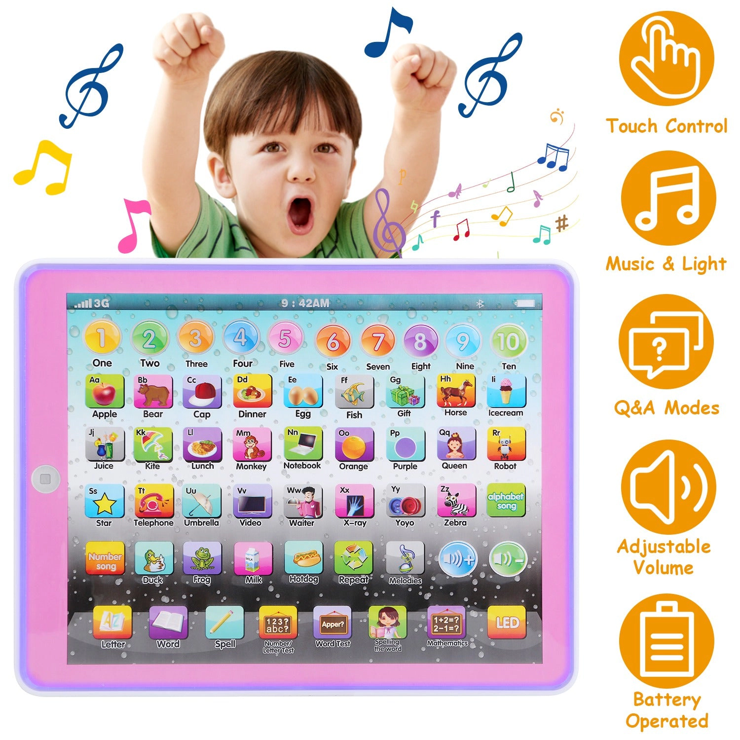 IMounTEK Unisex Educational Learning Tablet Toy