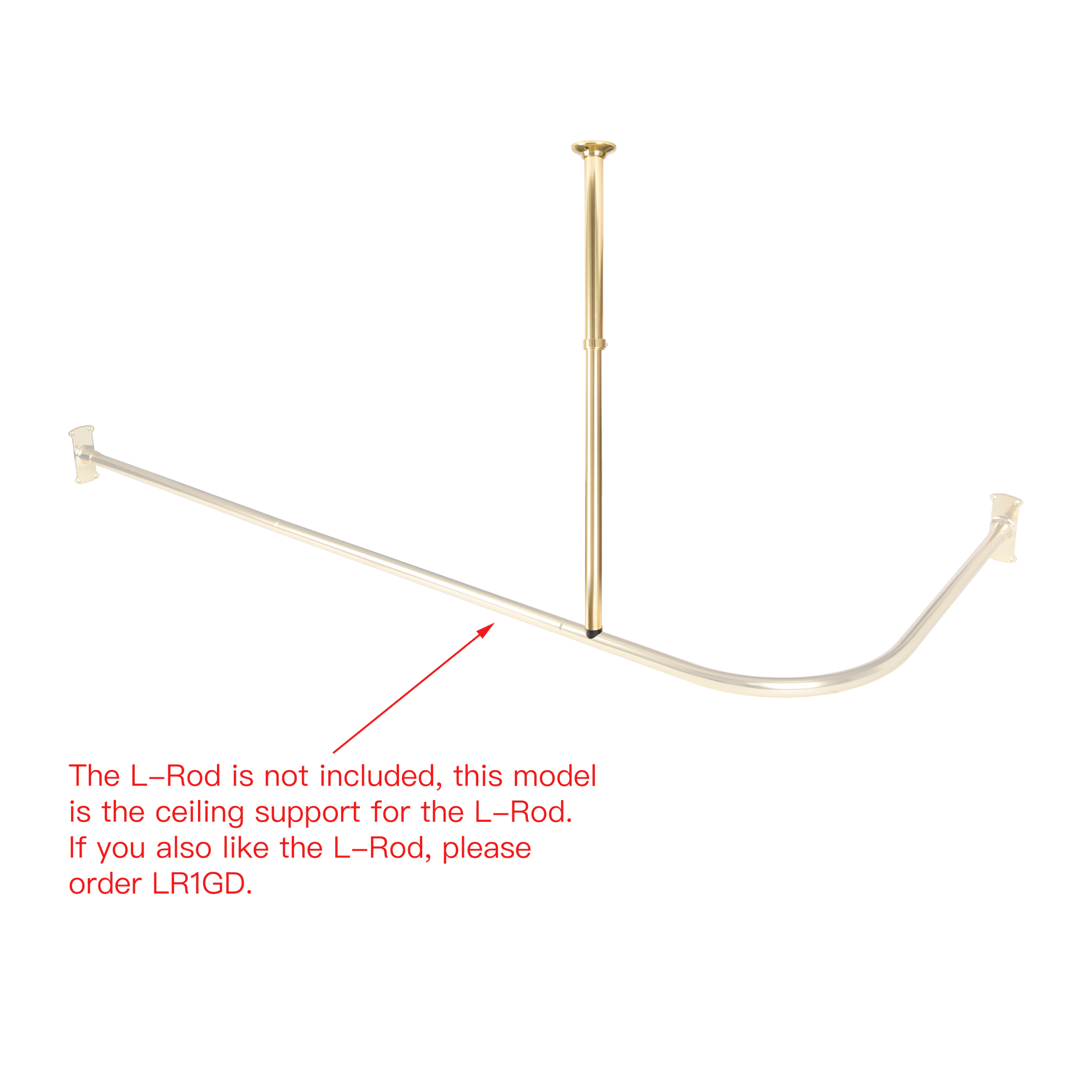 Utopia Alley 25-33" Adjustable Rustproof Aluminum Vertical Ceiling Support Bar