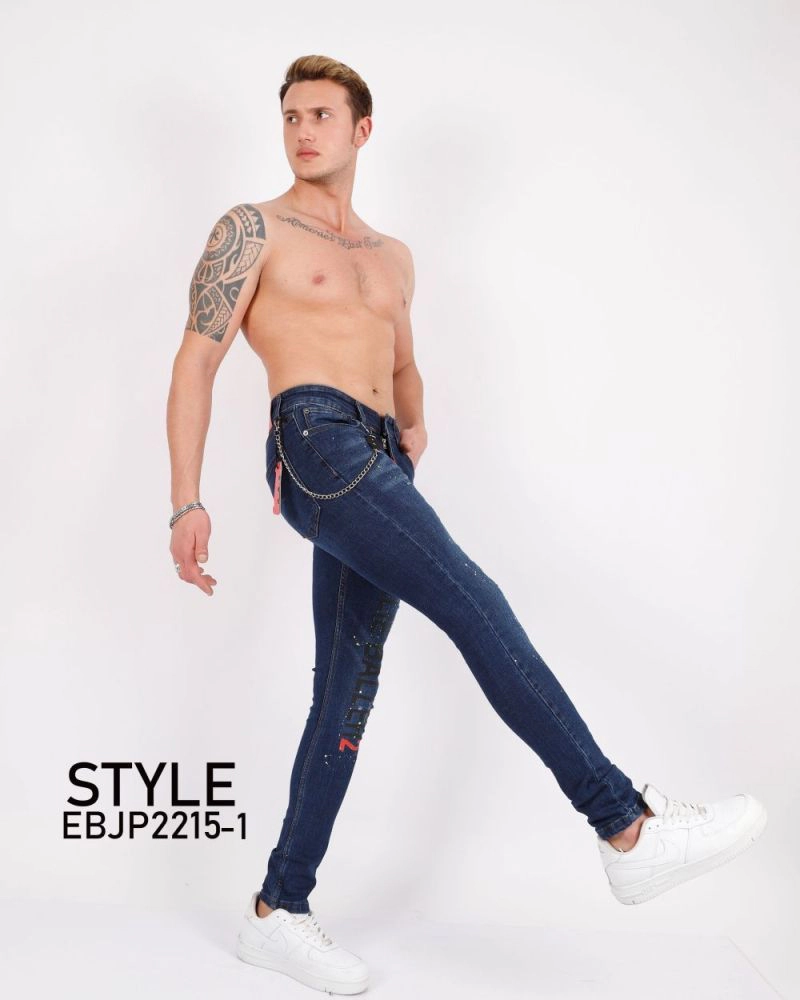 Elie Balleh Men's Stylish Branded Slim Fit Jeans
