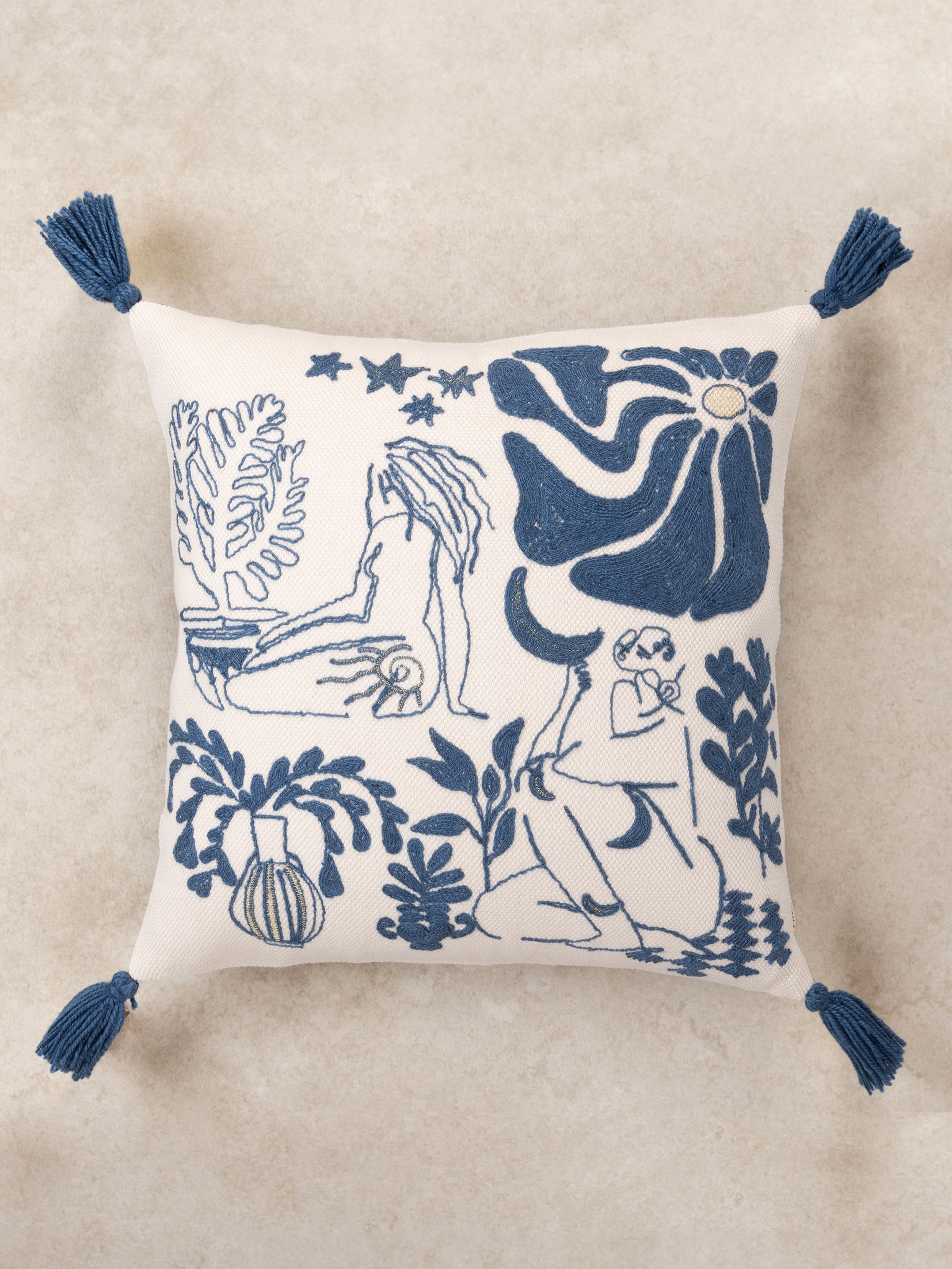 GAURI KOHLI Sialkot Throw Pillow 20"x20"