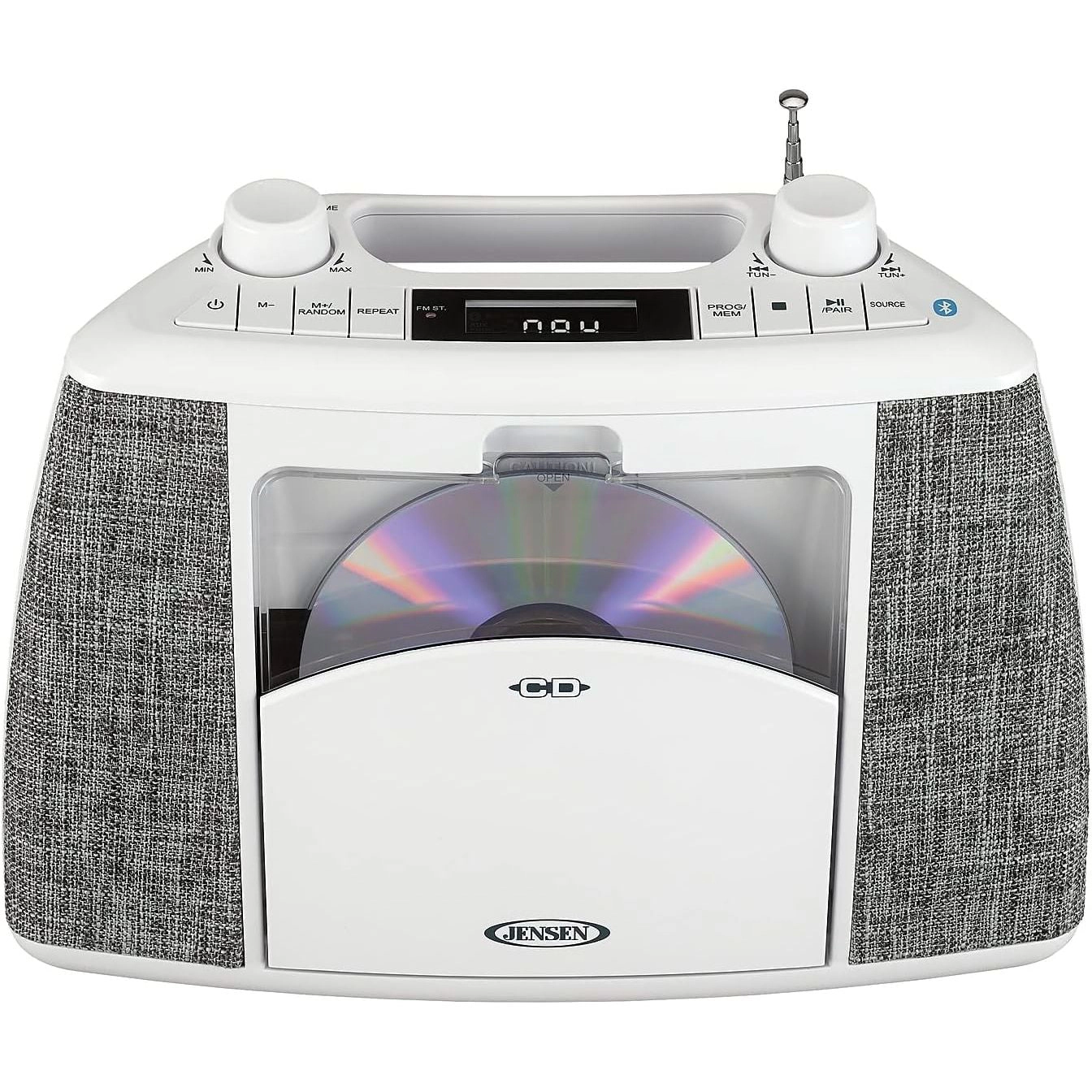 Jensen Portable Bluetooth CD Stereo System with AM/FM Radio CD-565
