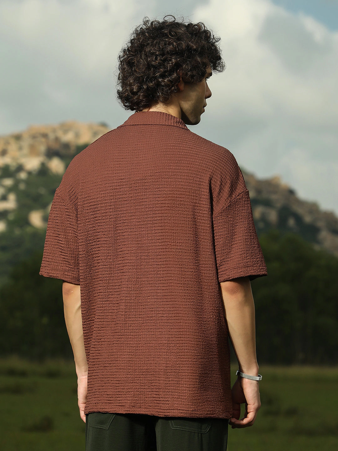 Cahoot Men's Tactile-Utility Oversized Shirt